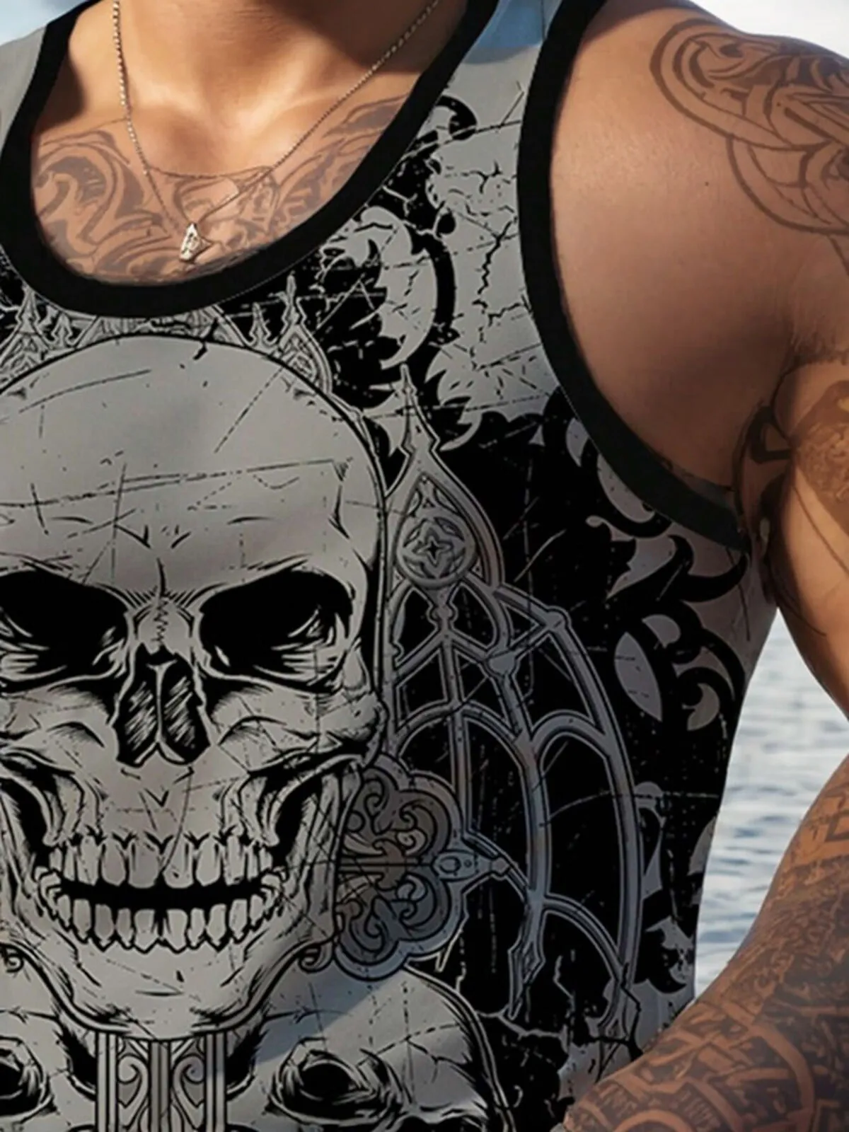 Skeleton Round Neck Tank, 3 of 3