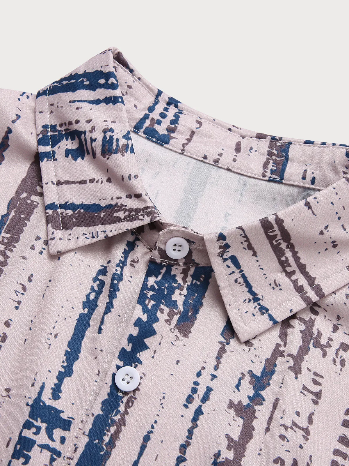 Graphic Button Lapel Regular Shirts, 3 of 5