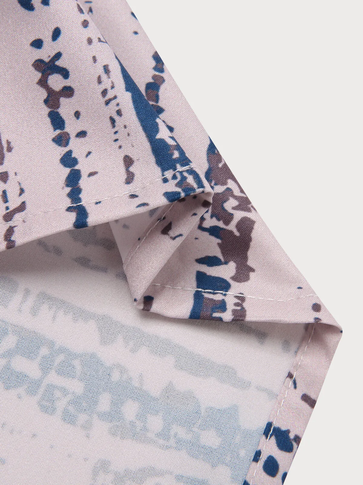 Graphic Button Lapel Regular Shirts, 4 of 5