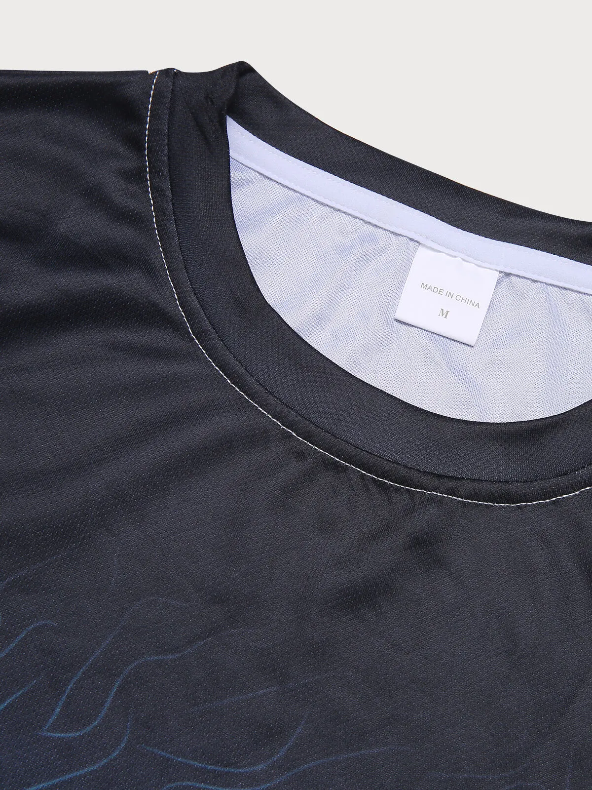 Gradient Round Neck Regular T-shirt, 7 of 9