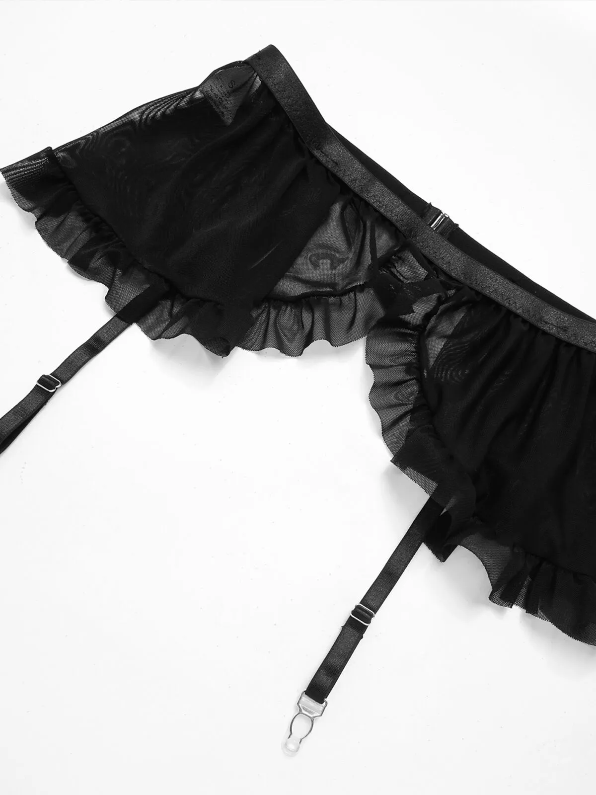 2pcs Set Solid Lace Sexy Lingerie Set, 6 of 9