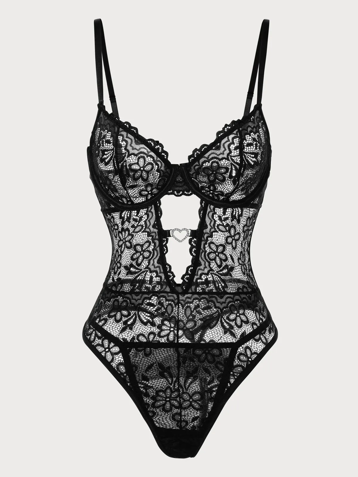 2pcs Set Solid Lace Sexy Lingerie Set, 9 of 9