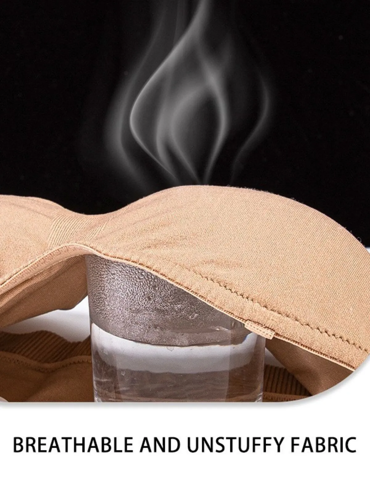 1pc Non-Slip Silicone Padded Strapless Wireless Tube Top Solid Rib-knit Bras, 5 of 12