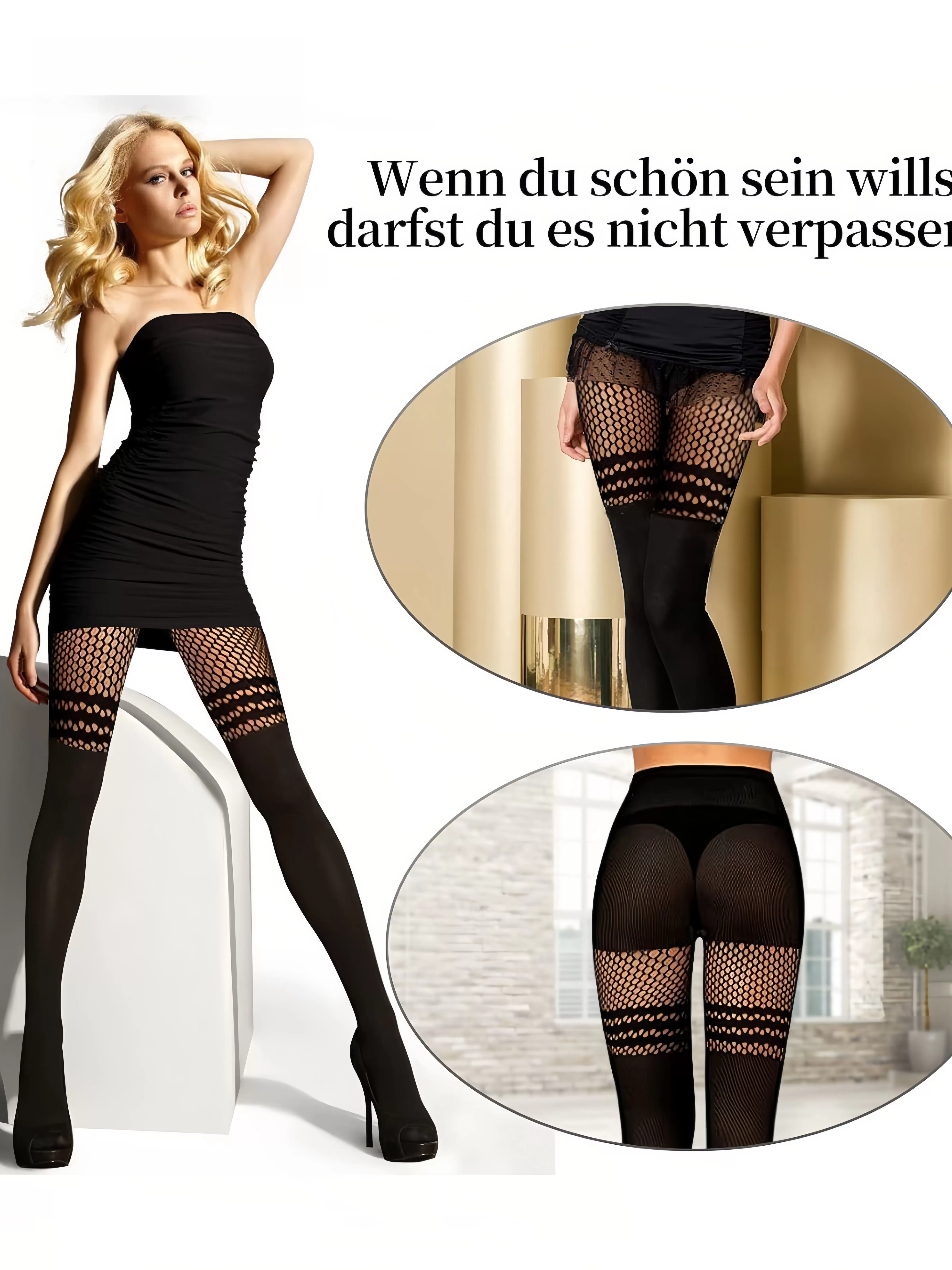 Sexy Style 3pcs Solid Hollow Out Socks, 5 of 5