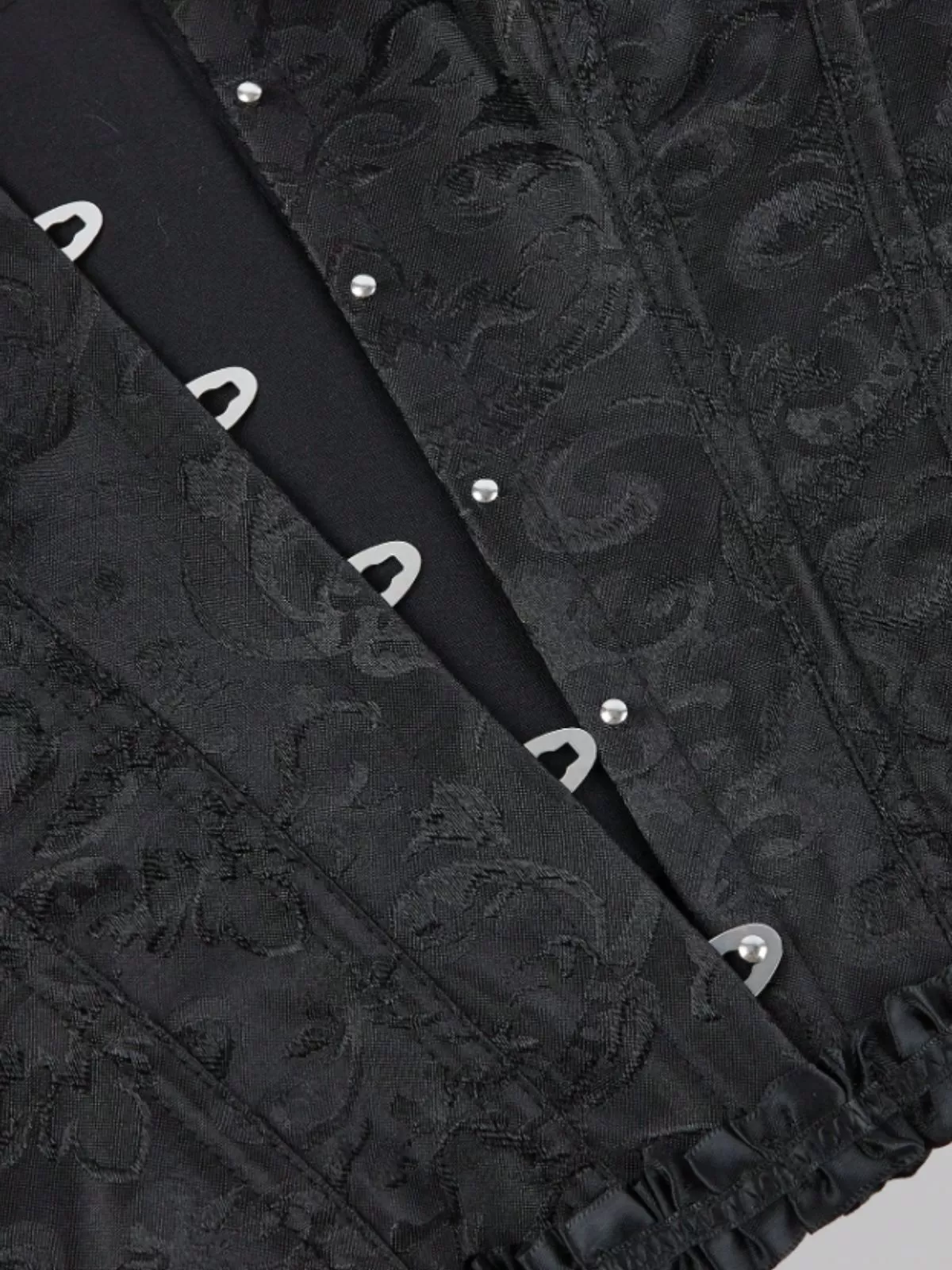 Halloween Lace Push Up Bodyshaper Lace-up Strapless Corset Bandeau, 7 of 8