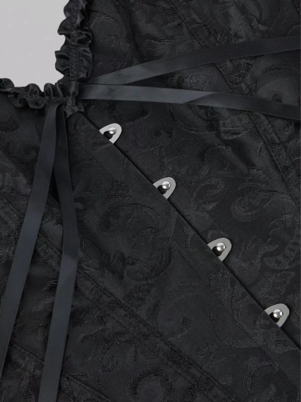 Halloween Lace Push Up Bodyshaper Lace-up Strapless Corset Bandeau, 8 of 8