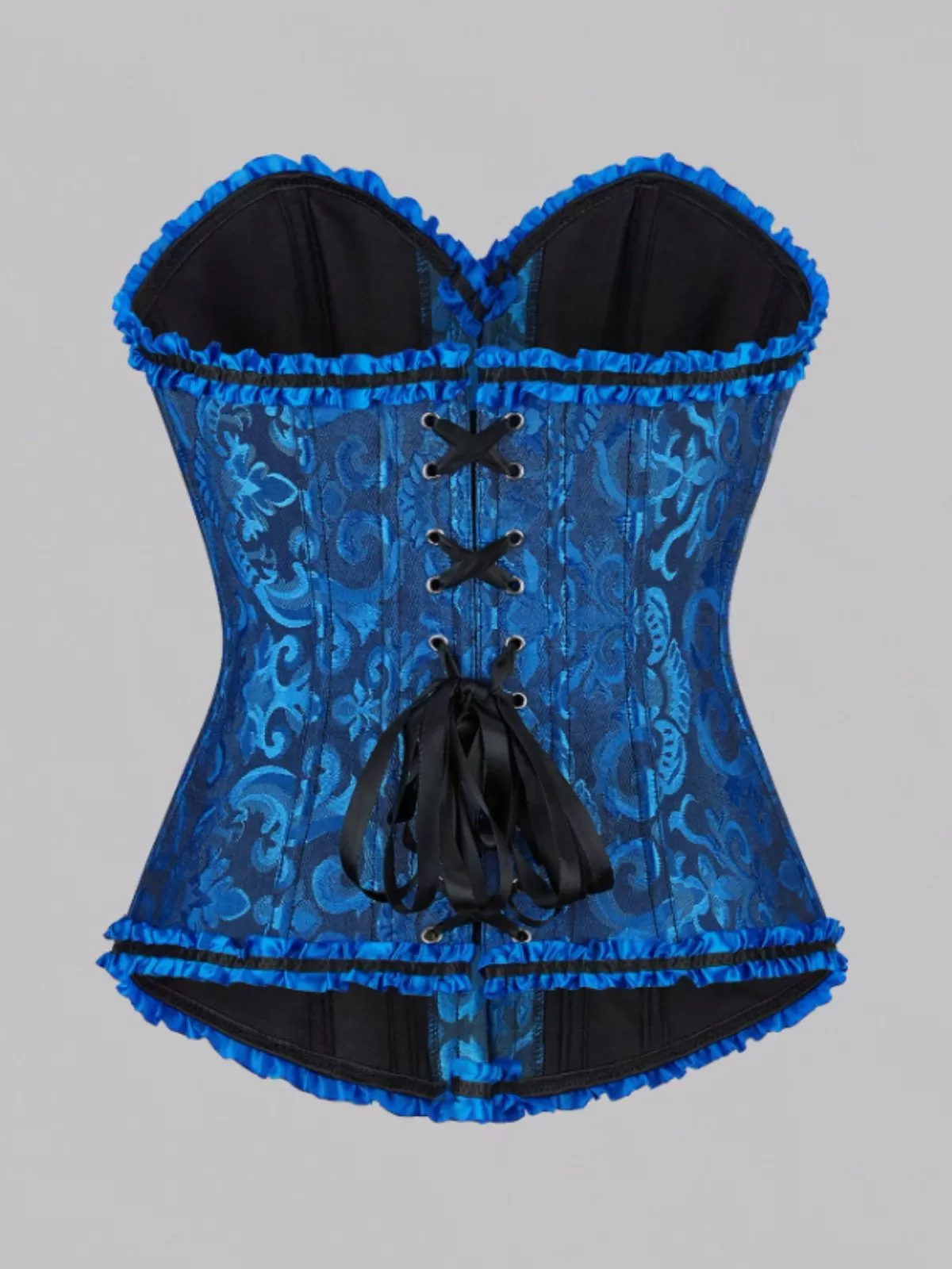 Halloween Lace Push Up Bodyshaper Lace-up Strapless Corset Bandeau, 3 of 8