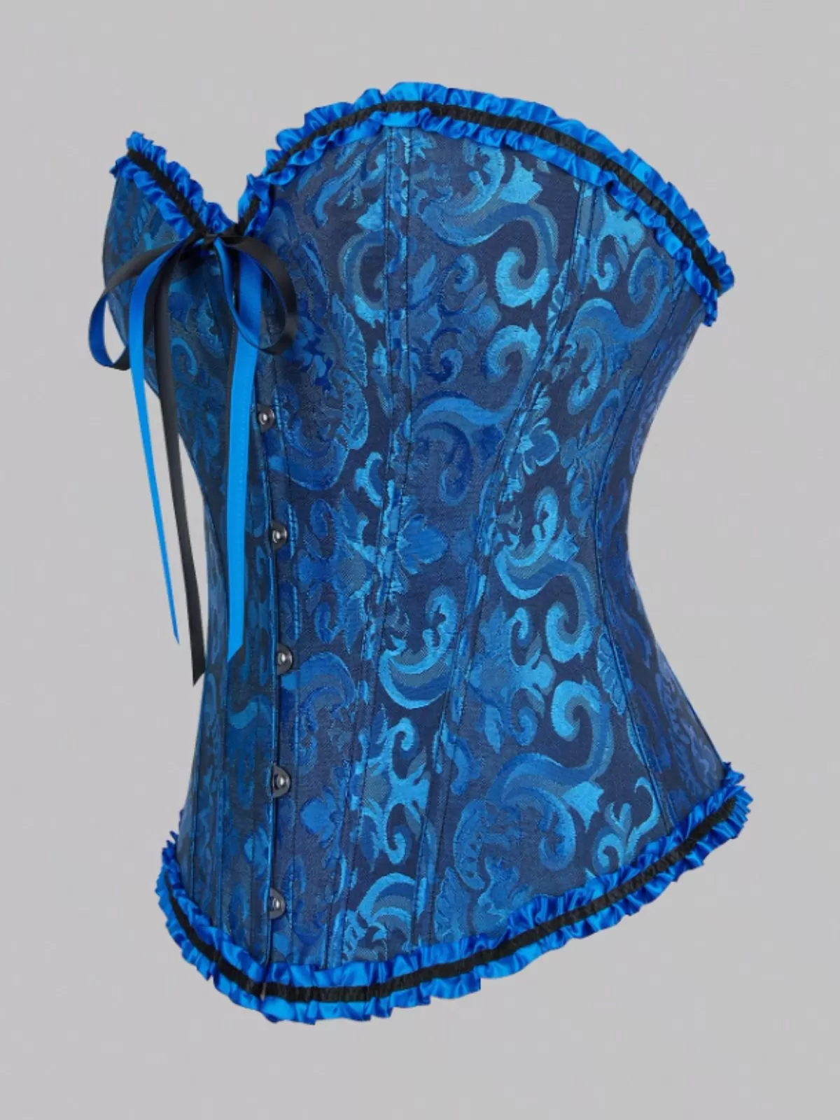 Halloween Lace Push Up Bodyshaper Lace-up Strapless Corset Bandeau, 4 of 8