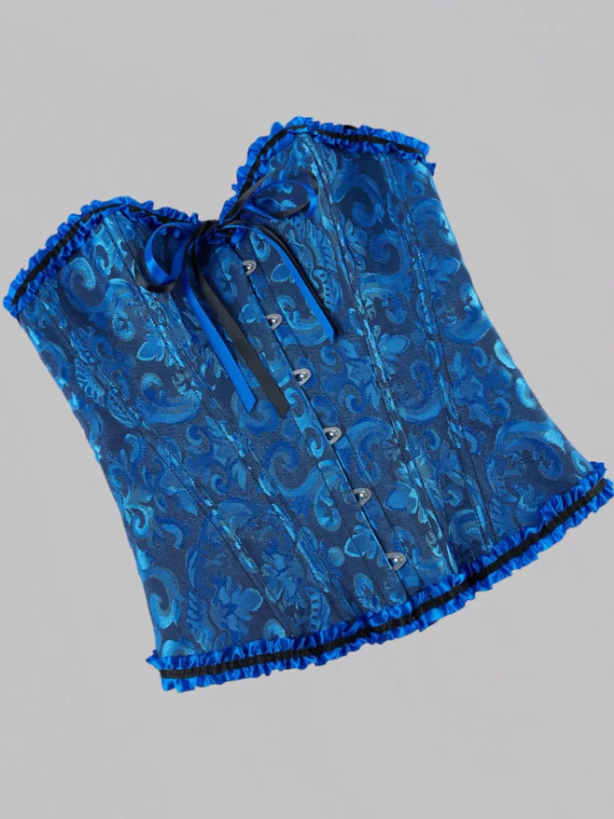 Halloween Lace Push Up Bodyshaper Lace-up Strapless Corset Bandeau, 5 of 8