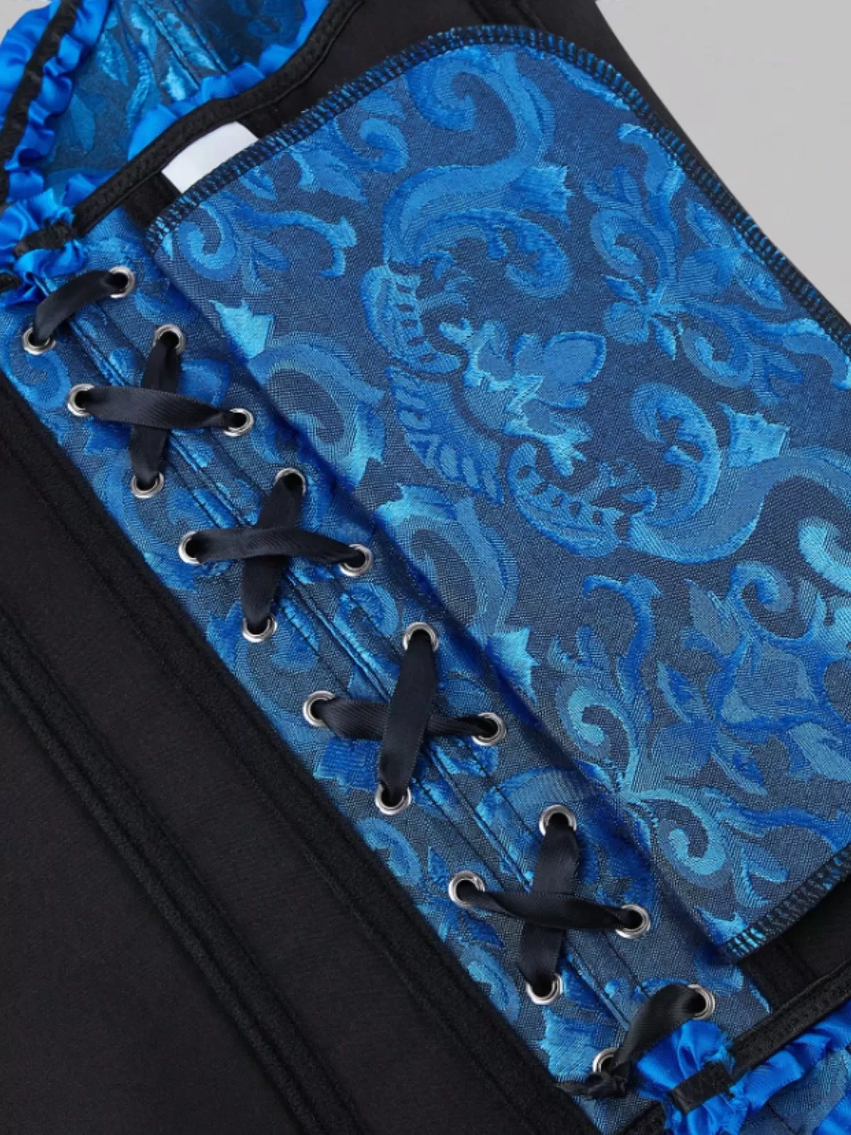 Halloween Lace Push Up Bodyshaper Lace-up Strapless Corset Bandeau, 6 of 8