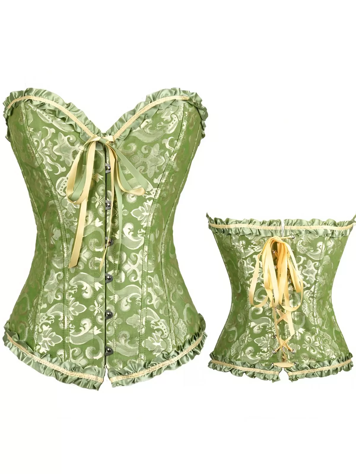 Halloween Lace Push Up Bodyshaper Lace-up Strapless Corset Bandeau, 2 of 3