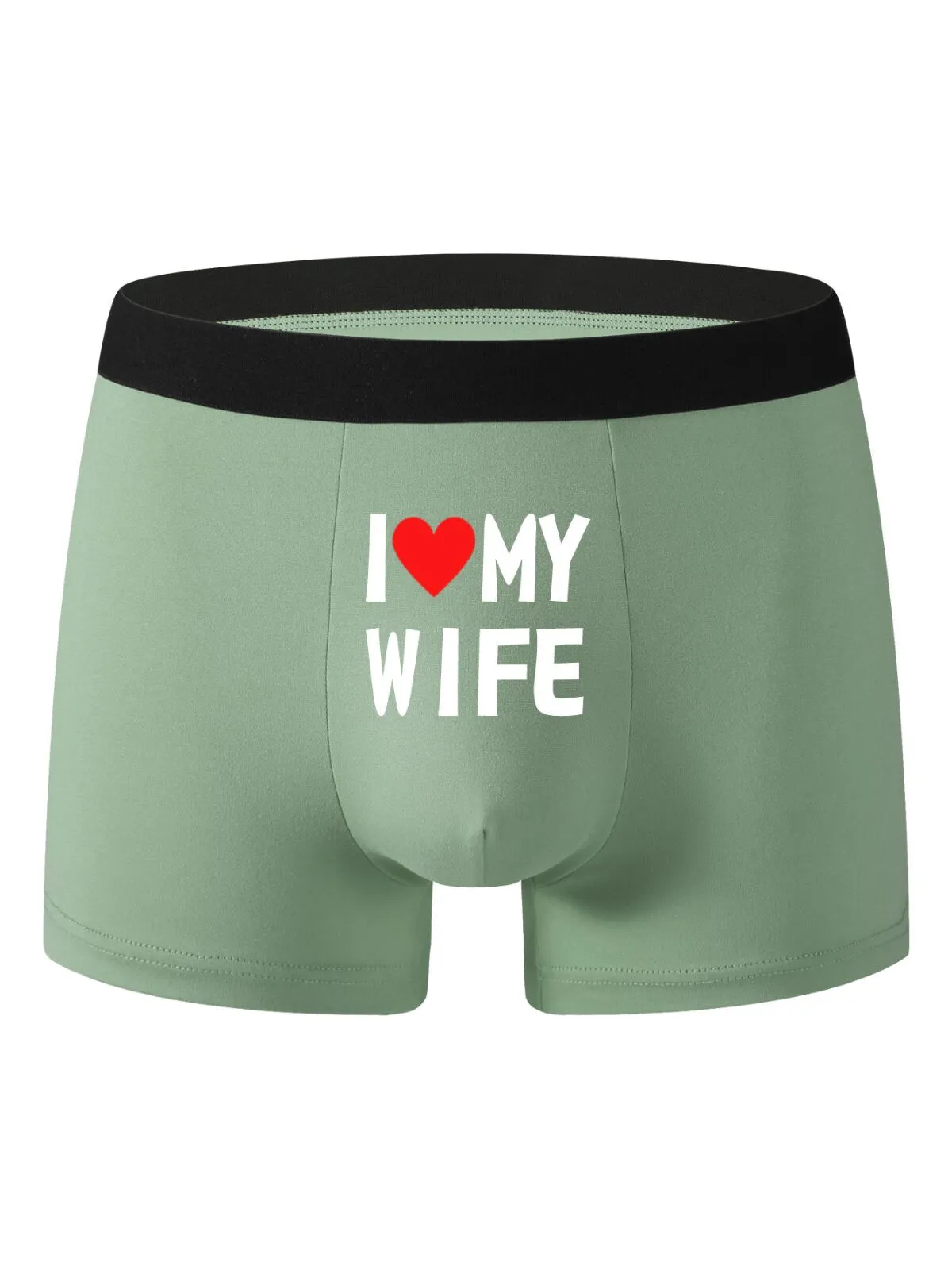 Men's Underwear I Love My Wife Letter Boxers, 1 of 1