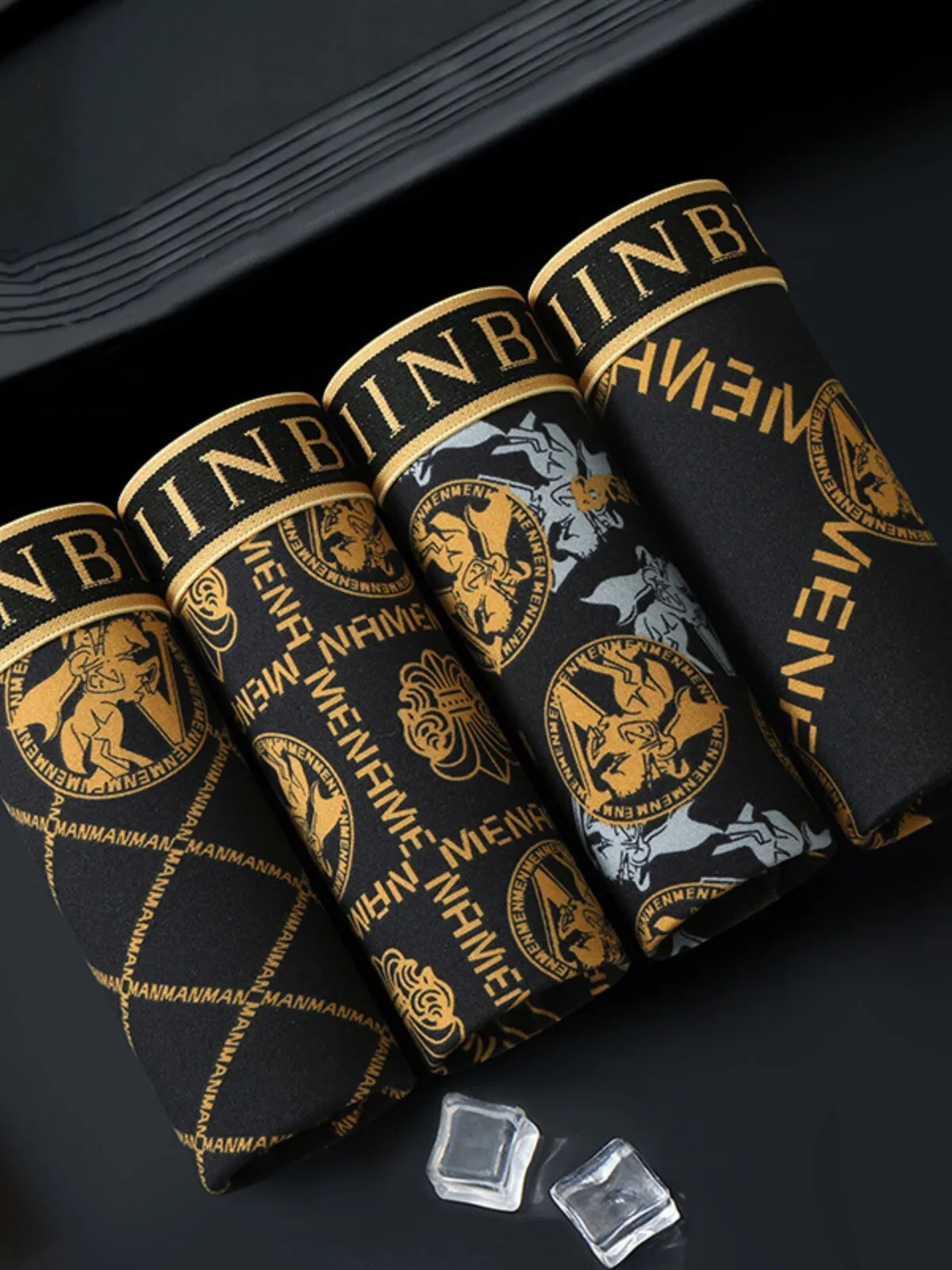 Men's Underwear Fashion Printed Quick-Drying Boxers, 2 of 3