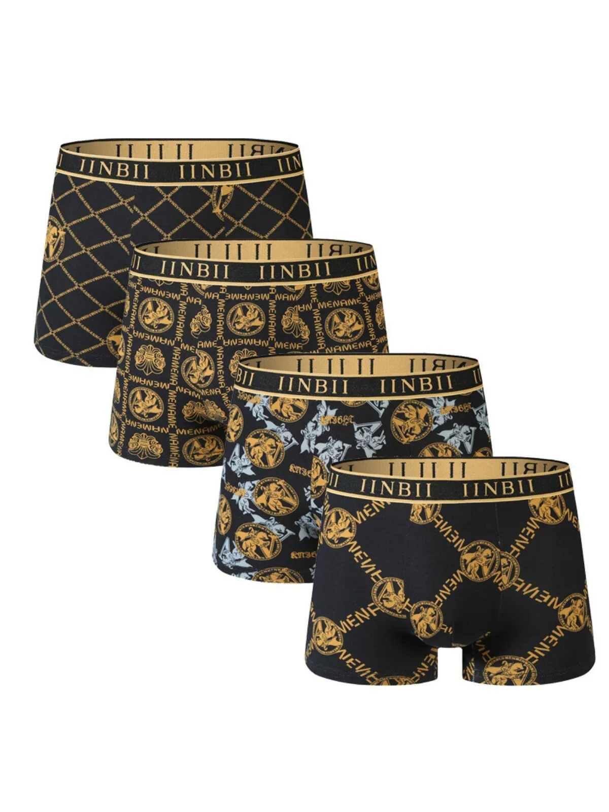 Men's Underwear Fashion Printed Quick-Drying Boxers, 3 of 4