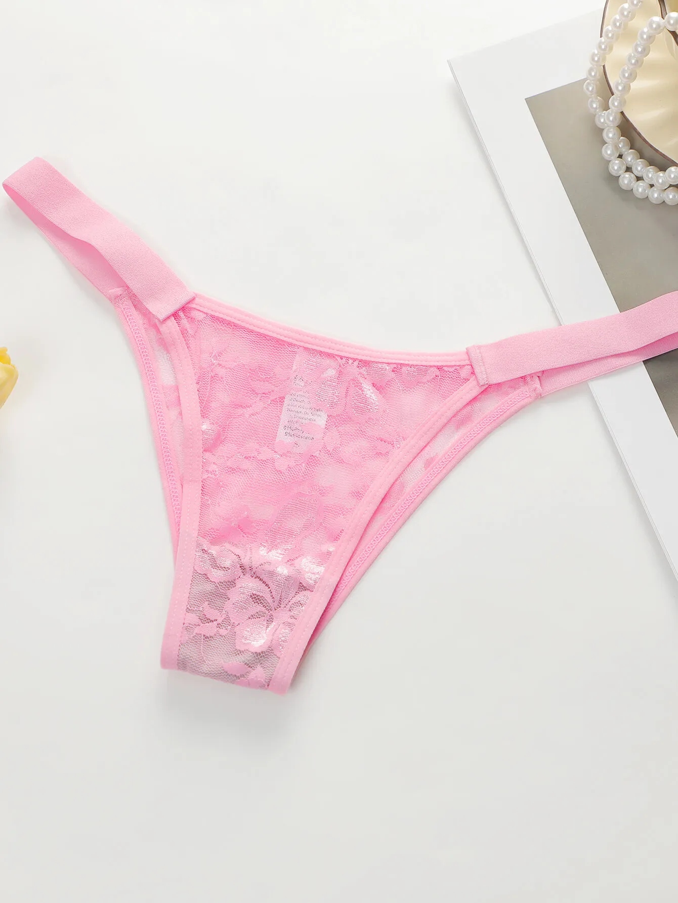 4-Pack Solid lace Sexy panties, 4 of 6