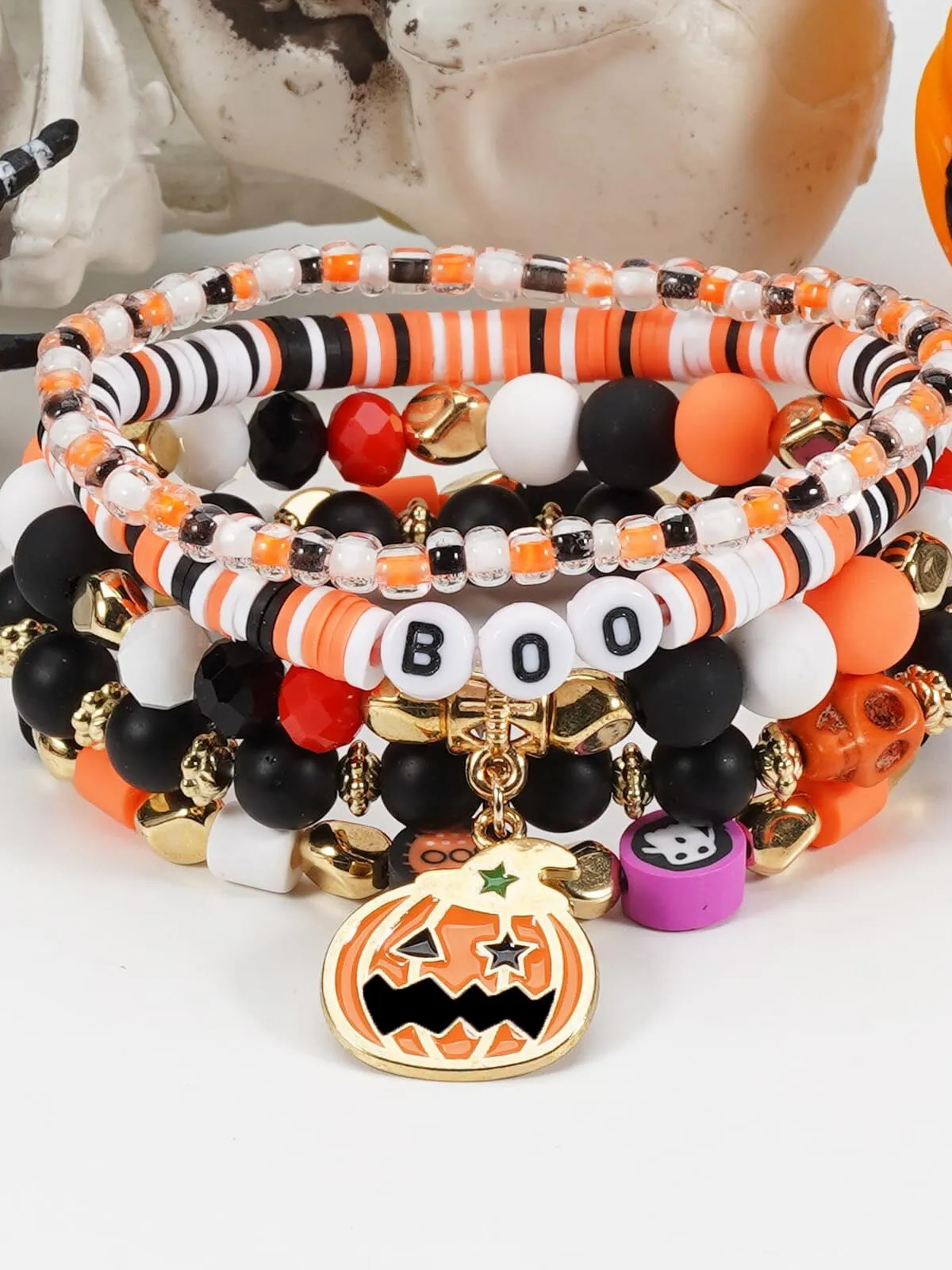 Halloween 5pcs Fantasy Friendship Jewellery Gift Bracelet for Halloween Christmas Party Decoration, 1 of 7