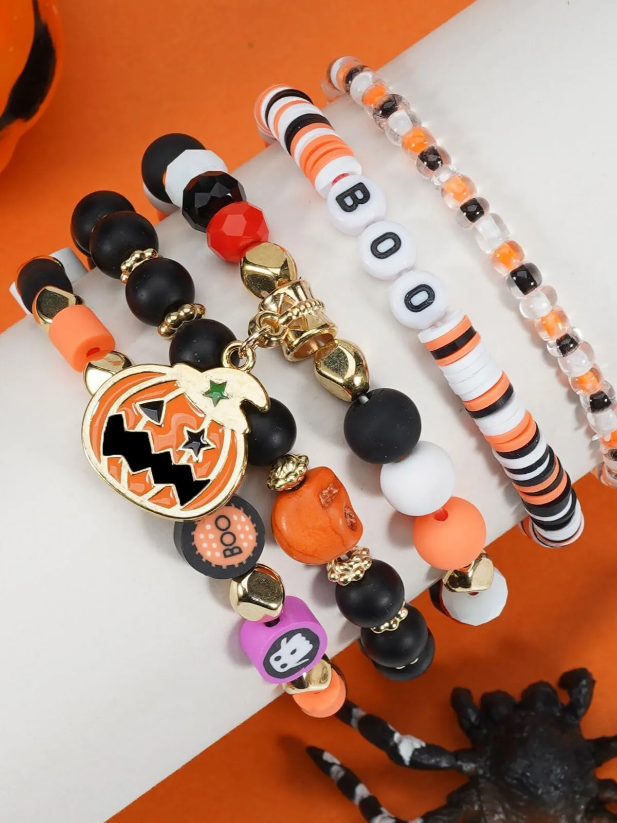 Halloween 5pcs Fantasy Friendship Jewellery Gift Bracelet for Halloween Christmas Party Decoration, 3 of 7