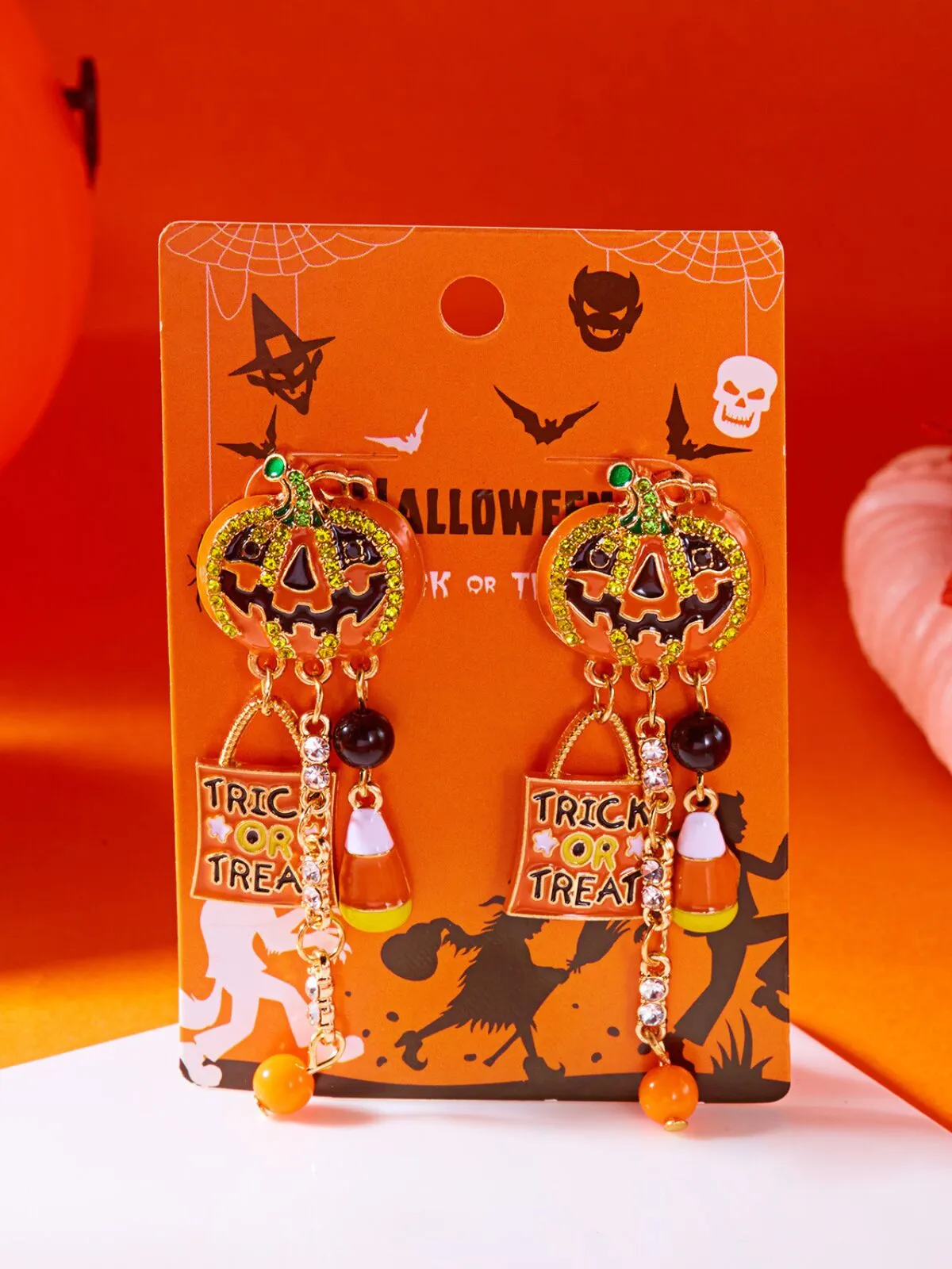 Halloween 1 Pair Chain Copper Stud, 3 of 5