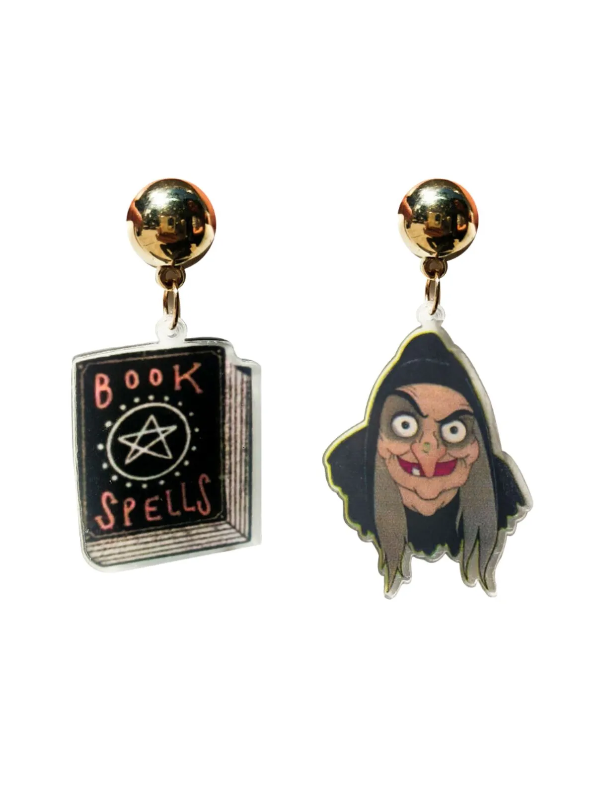 Halloween 1 Pair Fashionable Shaped Dark Punk Style Personality Pendant Earrings, 1 of 1