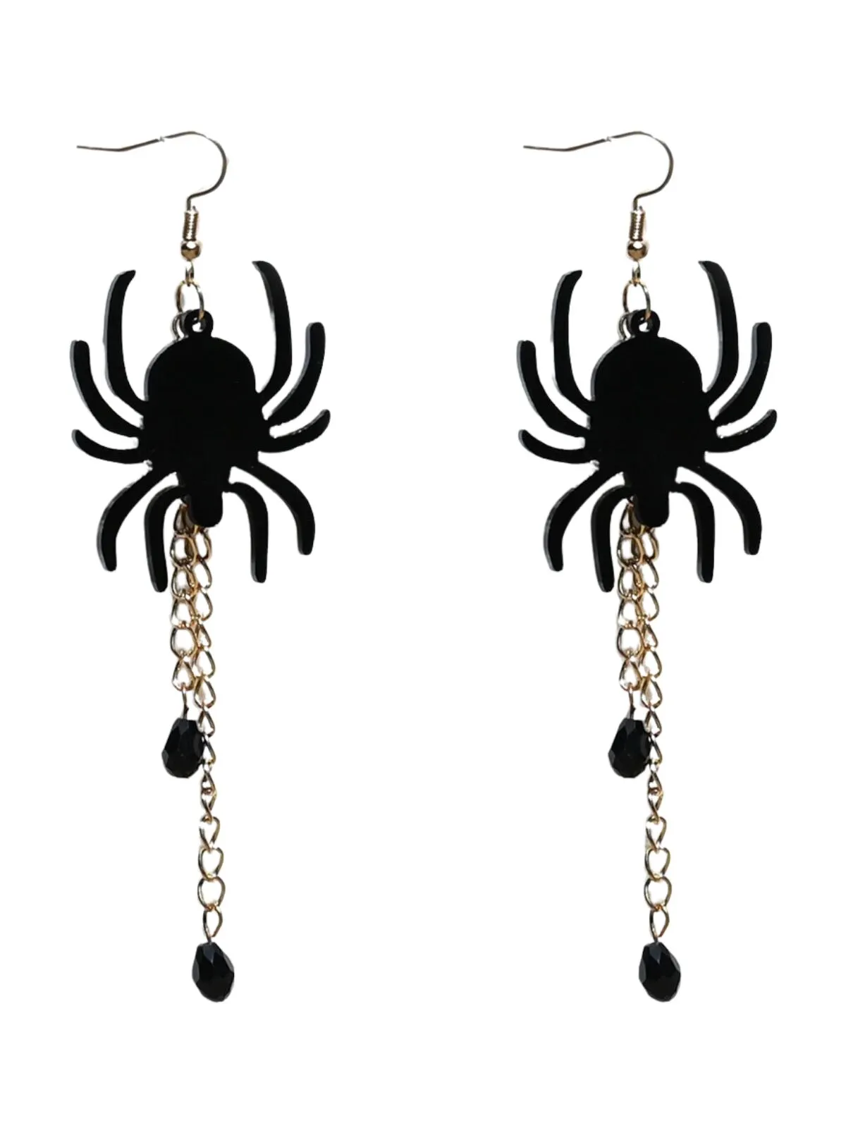 1pair Halloween Black Spider Earrings, 1 of 1