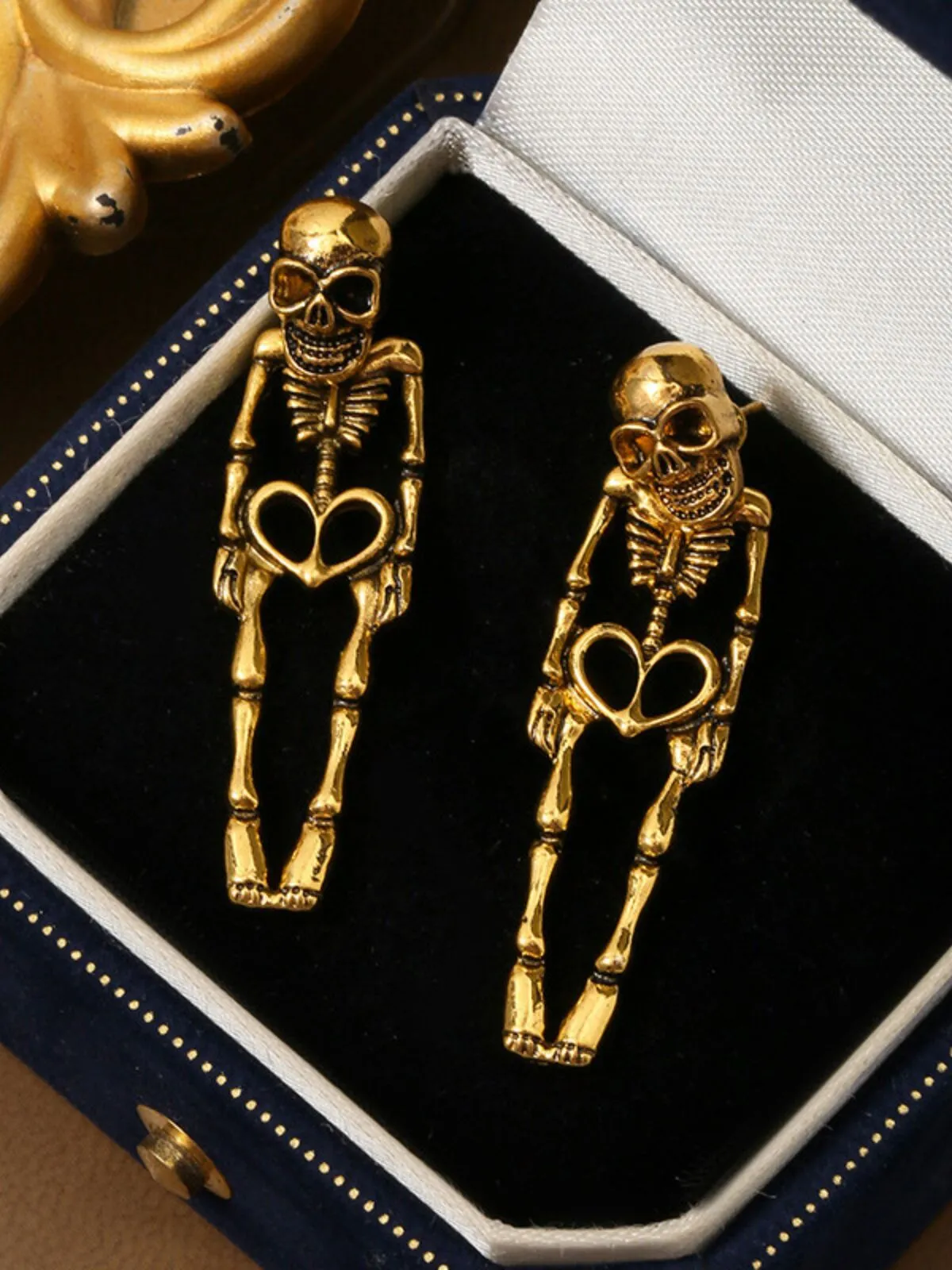 Halloween 1 Pair Skull Lron Earring, 1 of 1