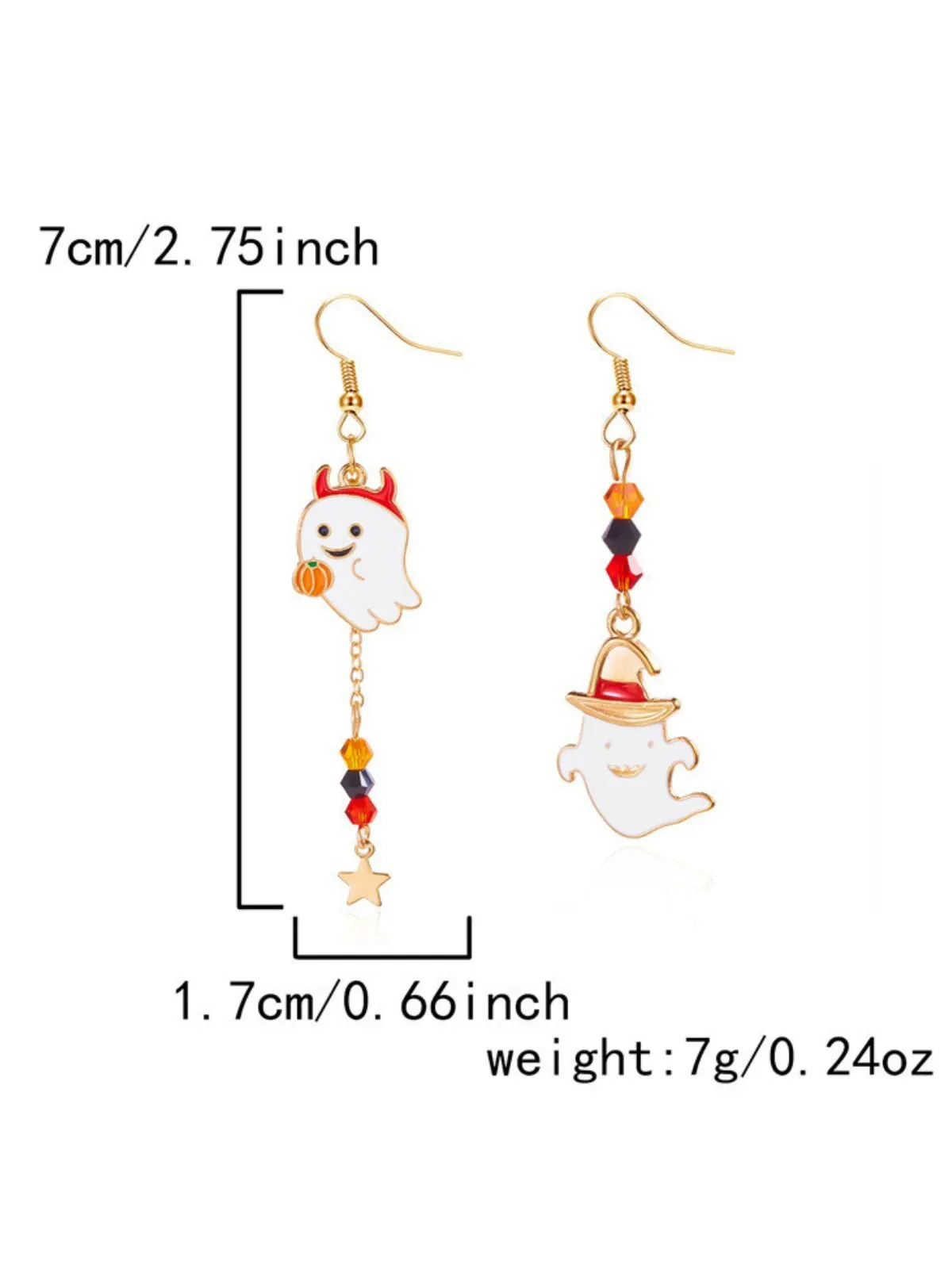 Halloween 1 Pair Ghost Cartoon Earring, 3 of 5