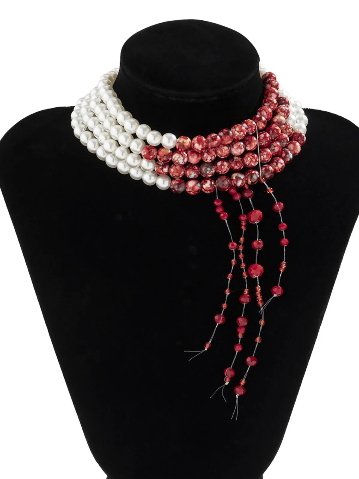 Halloween 1pc Blood Pearl Necklace , 3 of 5