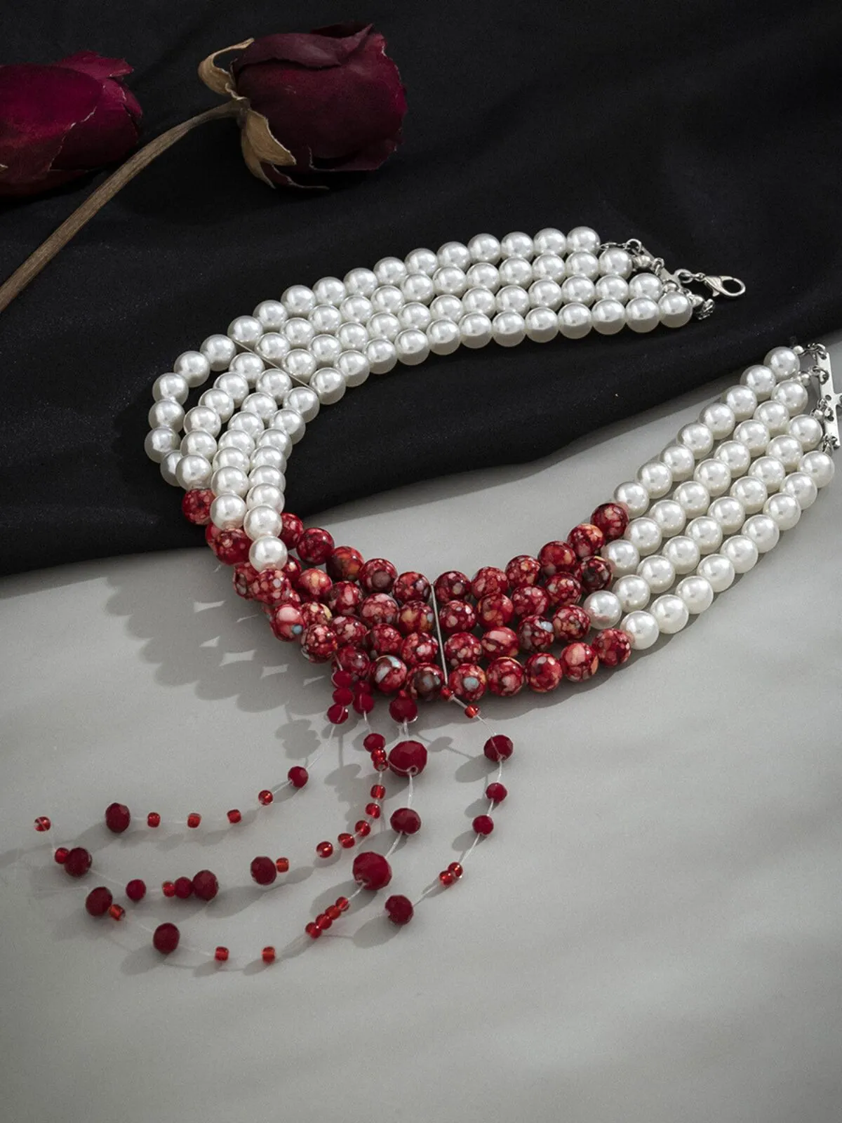 Halloween 1pc Blood Pearl Necklace , 4 of 5