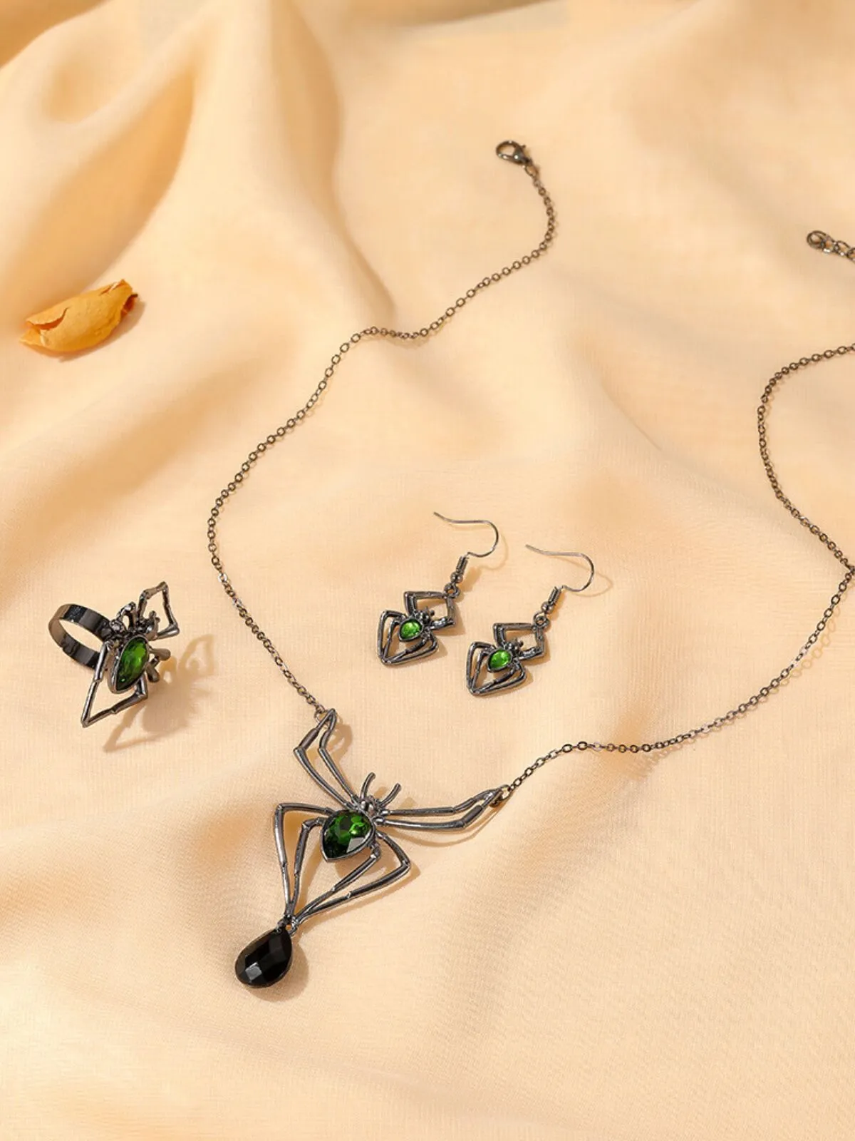 Halloween 3pcs Rhinestone Lron Jewelry Set, 3 of 7