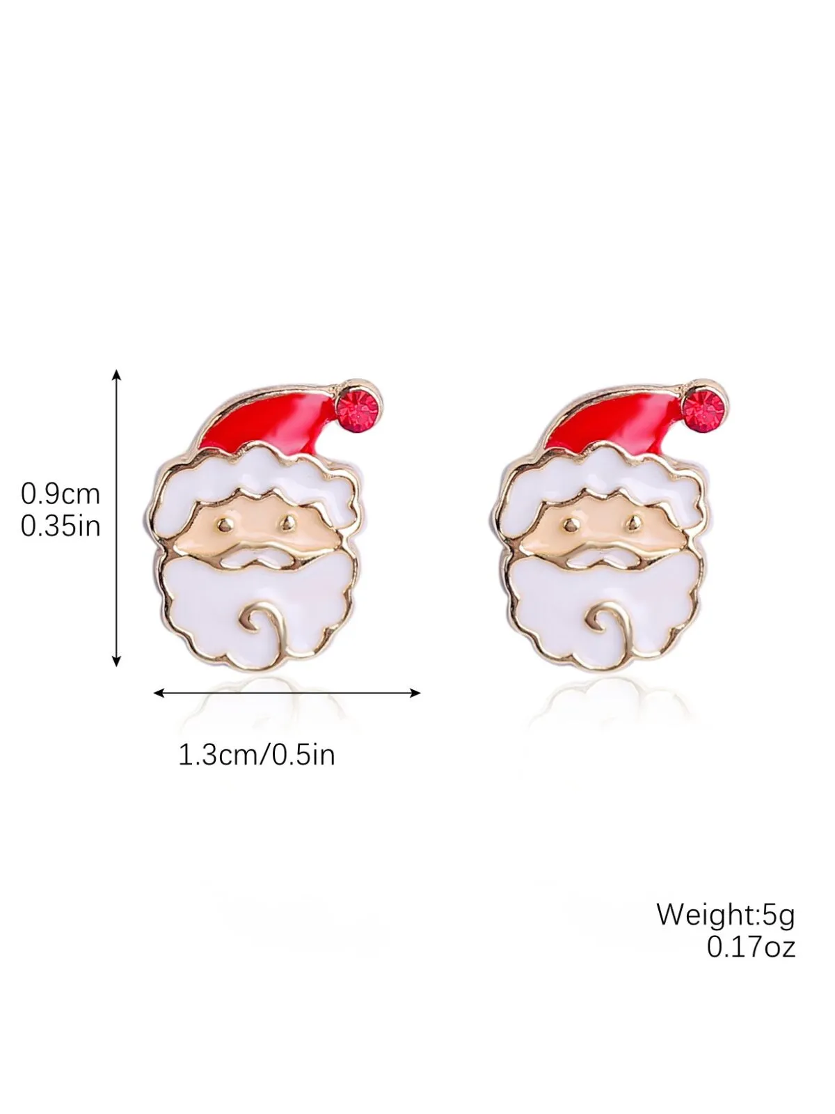 Christmas 1 Pair Alloy Cute Santa Earring, 2 of 3