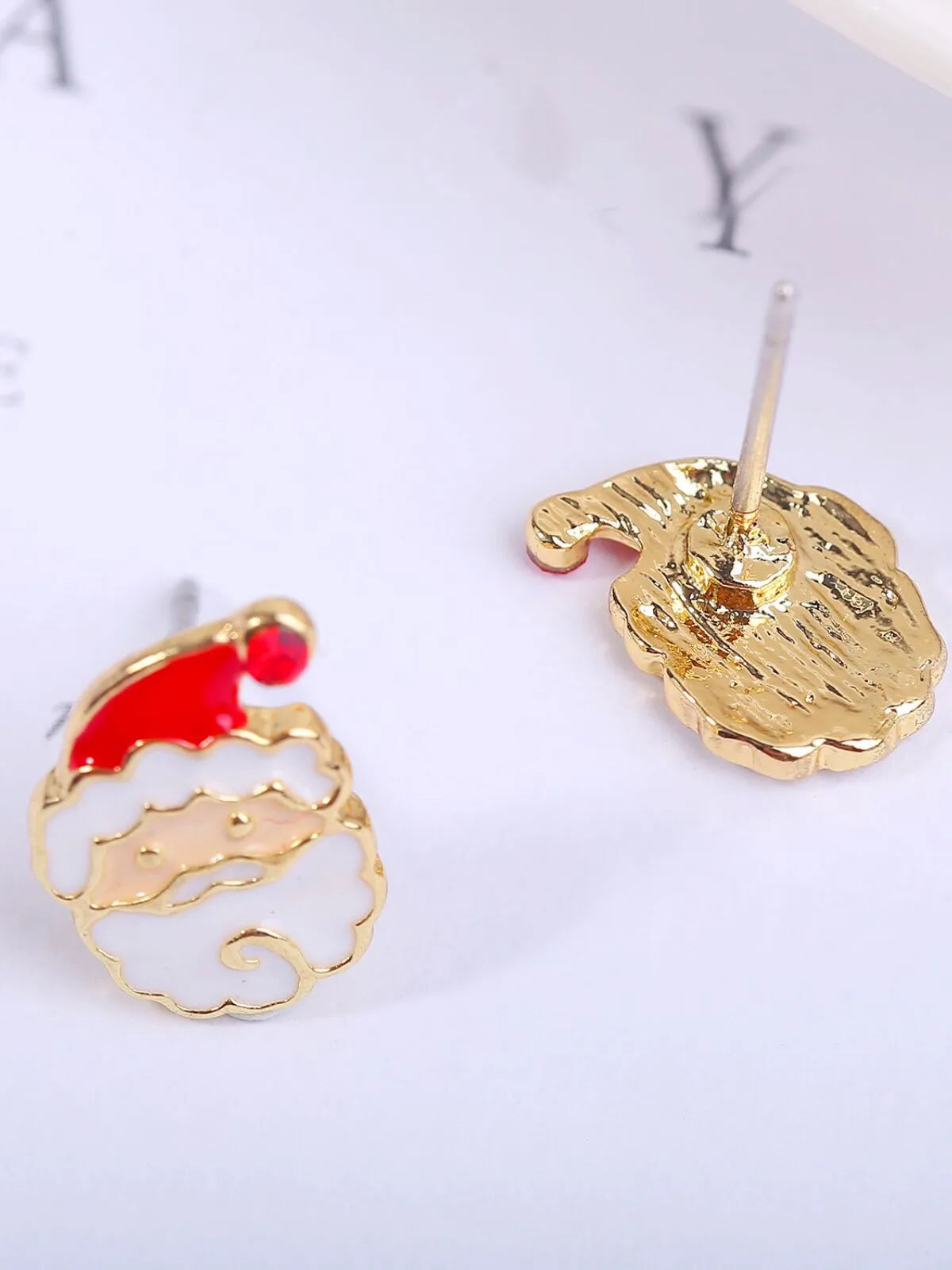 Christmas 1 Pair Alloy Cute Santa Earring, 3 of 3