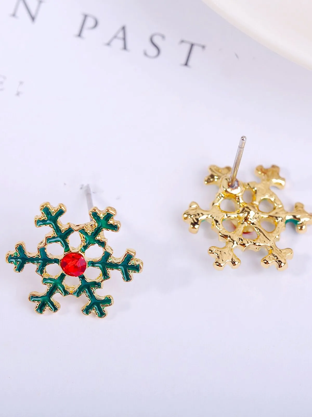 Christmas 1 Pair Alloy Snowflake Earring, 3 of 3