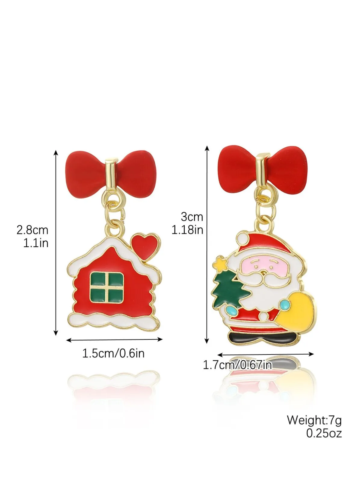 Christmas 1 Pair Cute Cottage Alloy Earring, 2 of 4