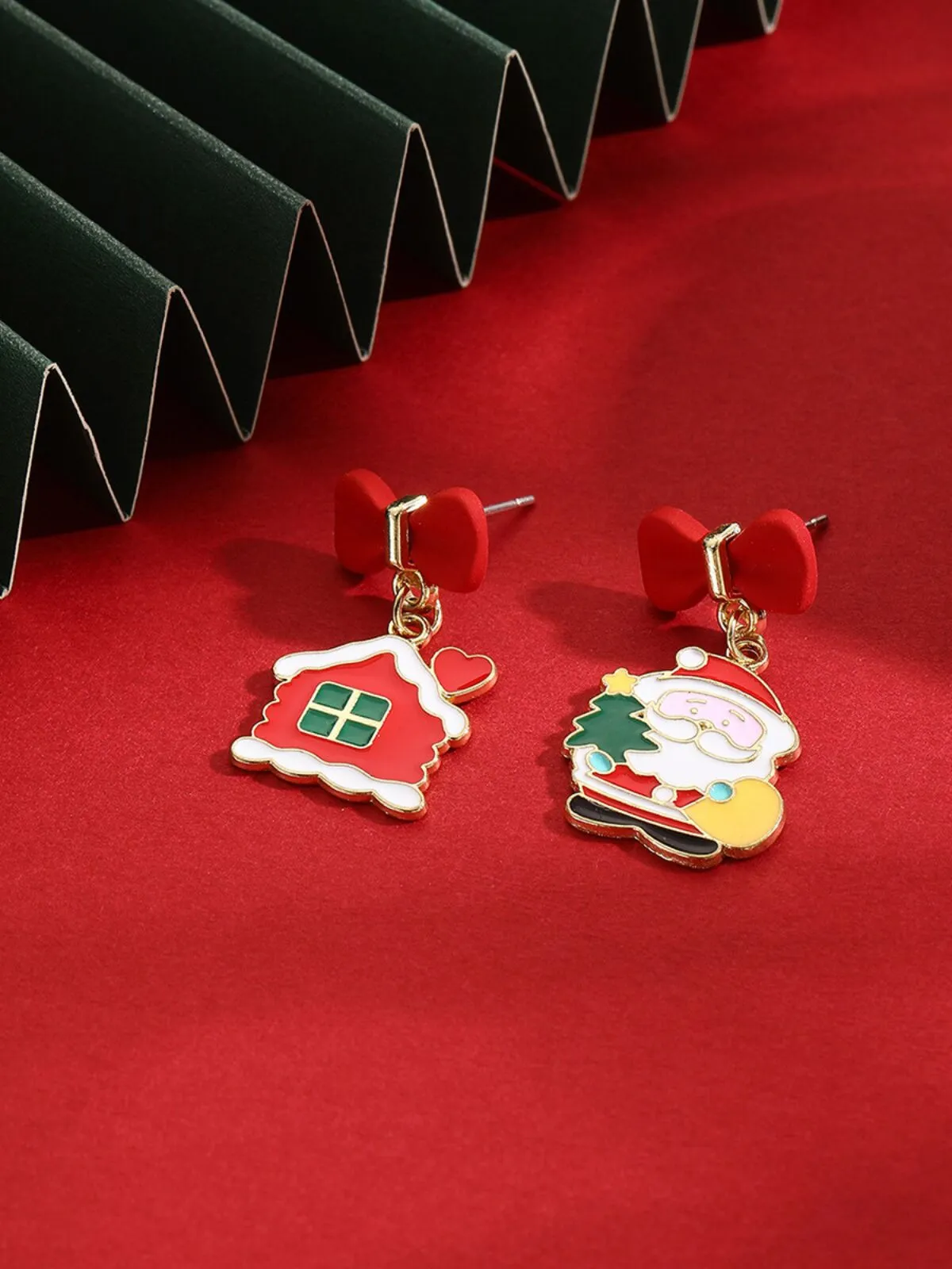 Christmas 1 Pair Cute Cottage Alloy Earring, 3 of 4