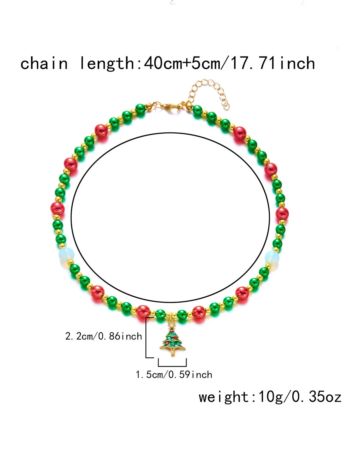 Christmas 1pc Themed Tree Pendant Necklace, 8 of 8