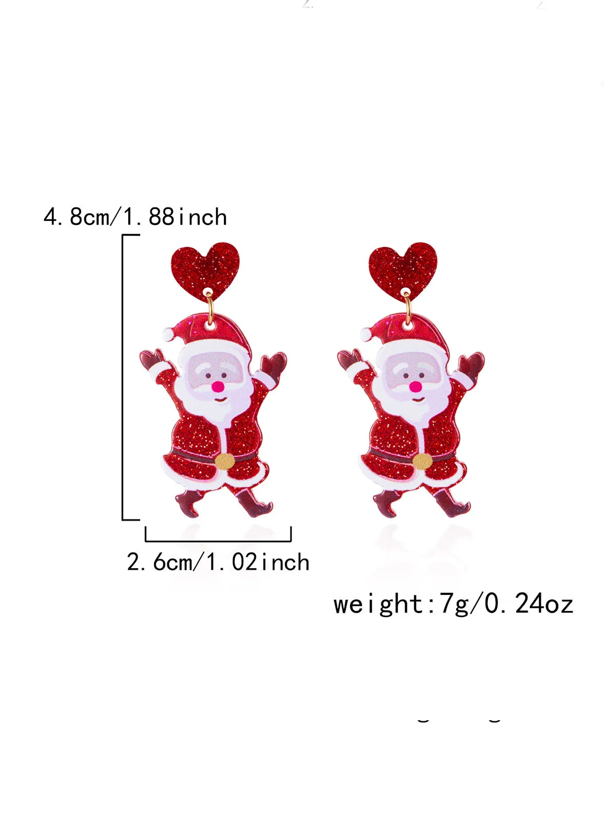 Christmas 1pc Santa Claus Earring, 2 of 2