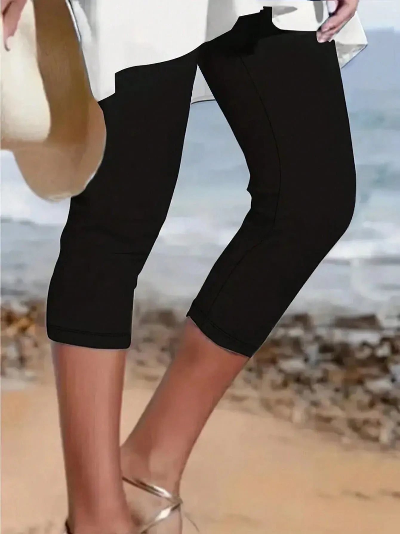 Solid High Rise Leggings, 1 of 3