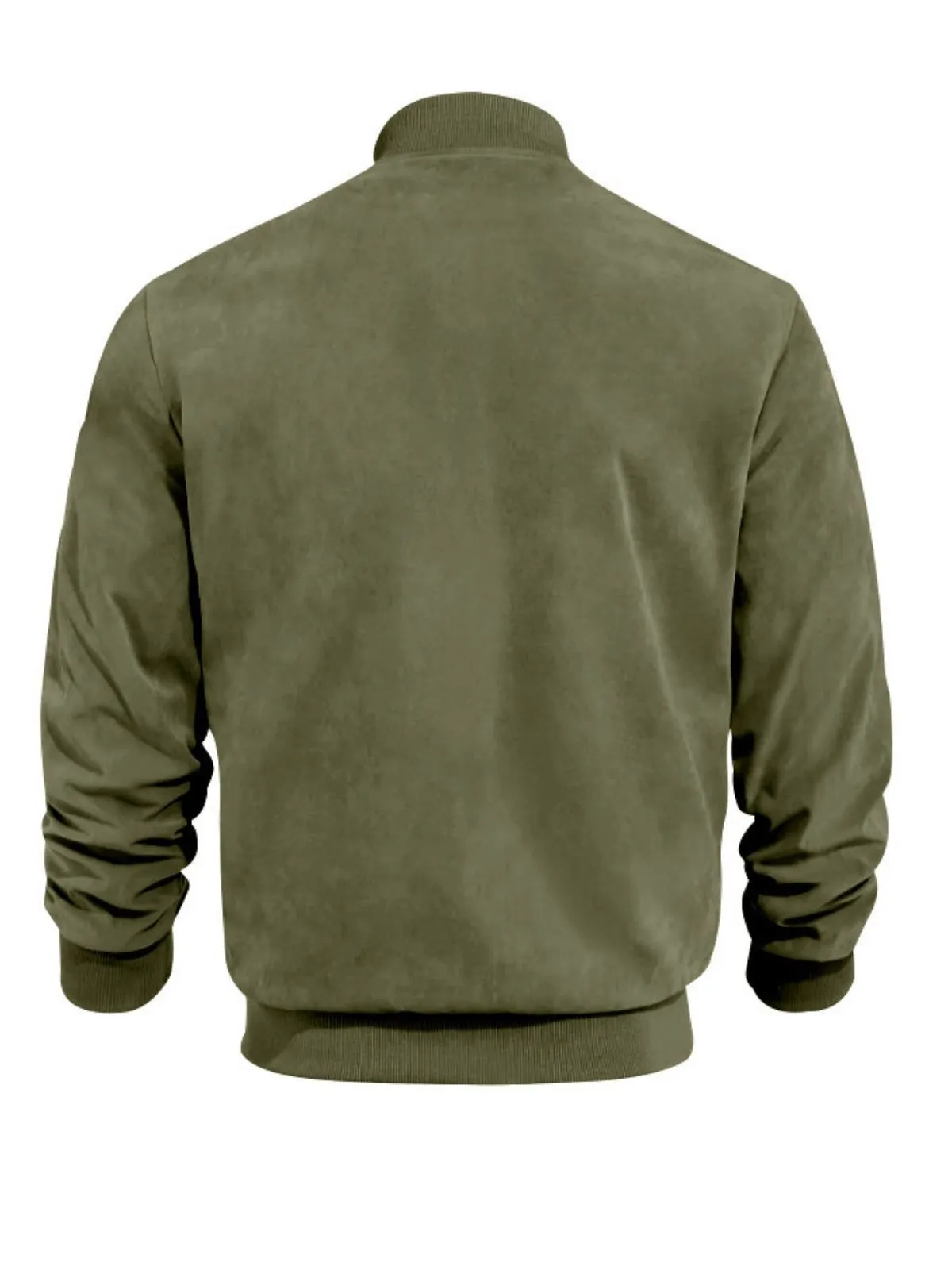 Men's Jacket Vintage Washed Zipper Jacket Loose Cotton Comfortable Casual Perfect for Everyday Wear, 8 of 8