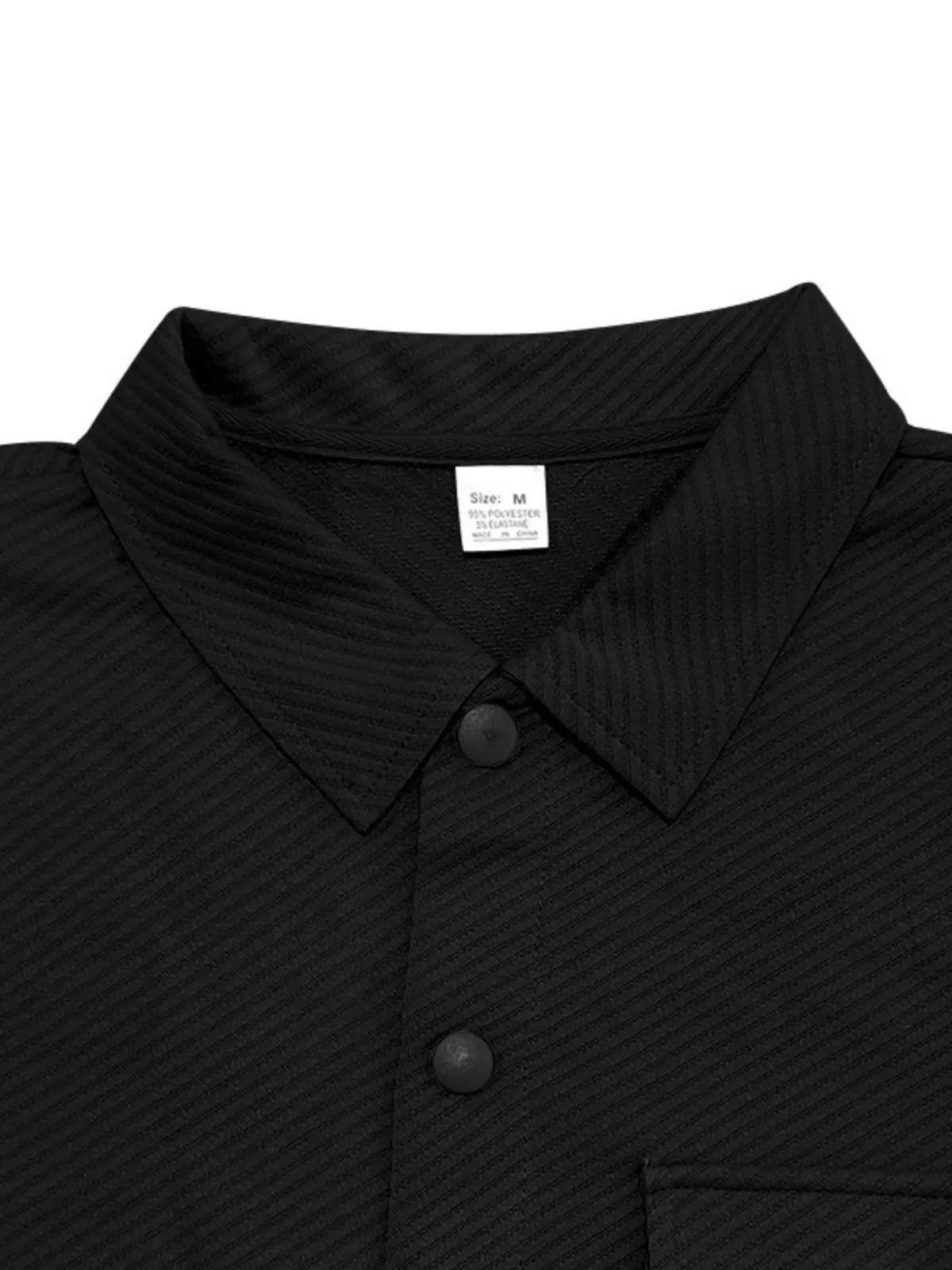 Men's Jacket Transition Jacket Daily Lightweight Jacquard Plain Classic Lapel Jacket, 4 of 7