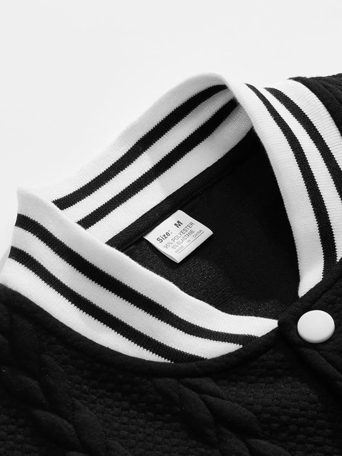 Men's Jacket Baseball Stylish Jacquard Buckle Design Fashion Cardigan Lightweight Jacket, 8 of 10