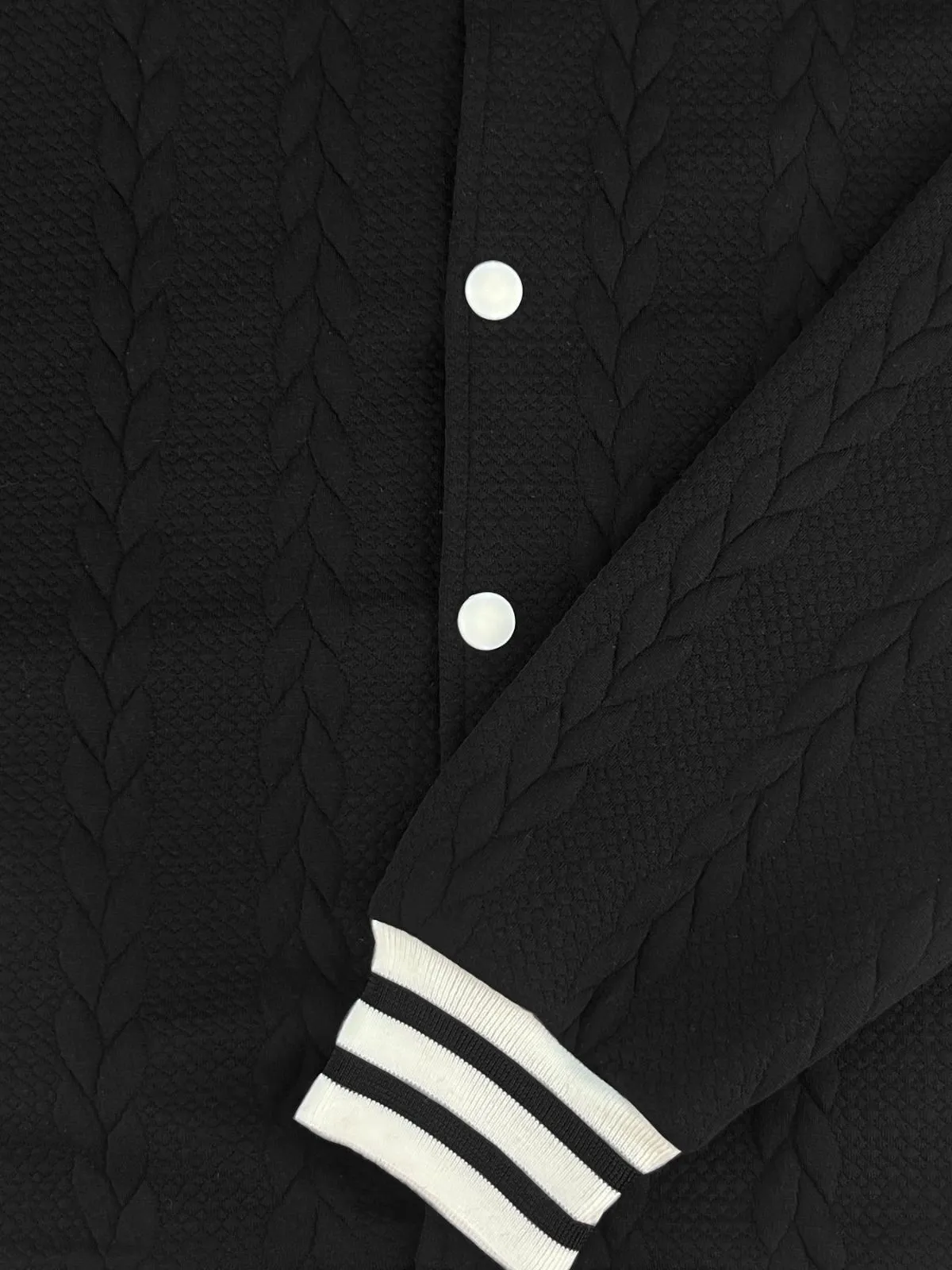 Men's Jacket Baseball Stylish Jacquard Buckle Design Fashion Cardigan Lightweight Jacket, 9 of 10