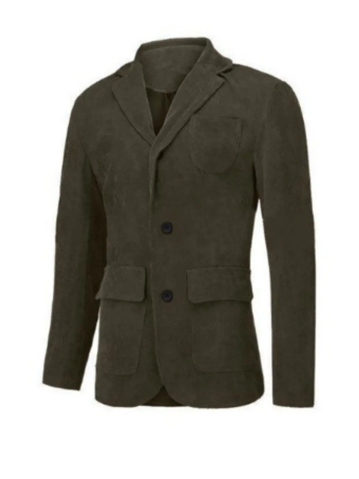 Men's Corduroy Jacket Outdoor Work Daily Pocket Warm Fashion Fall & Winter, 2 of 2