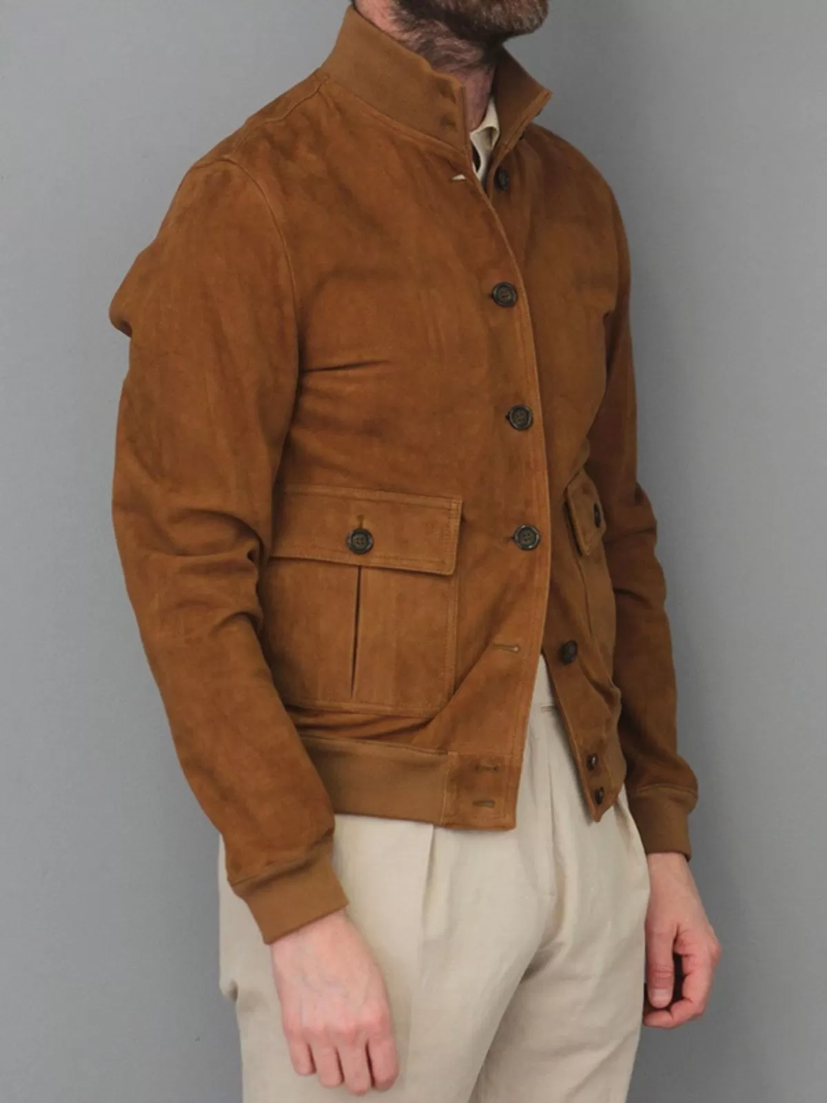 Men's Casual Lightweight Jacket Button Down Cargo Shirt Jackets Slim Fit Winter Coat, 3 of 3