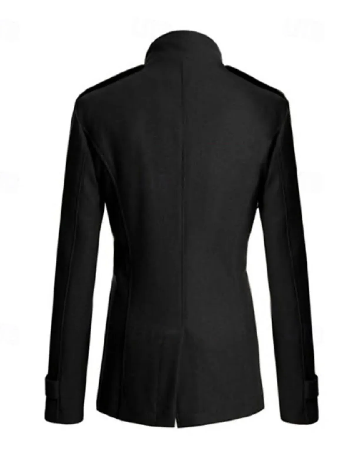 Men's Peacoat Trench Coat Daily Vacation Fall & Winter Polyester Thermal Warm Outerwear Fashion Classic, 2 of 2