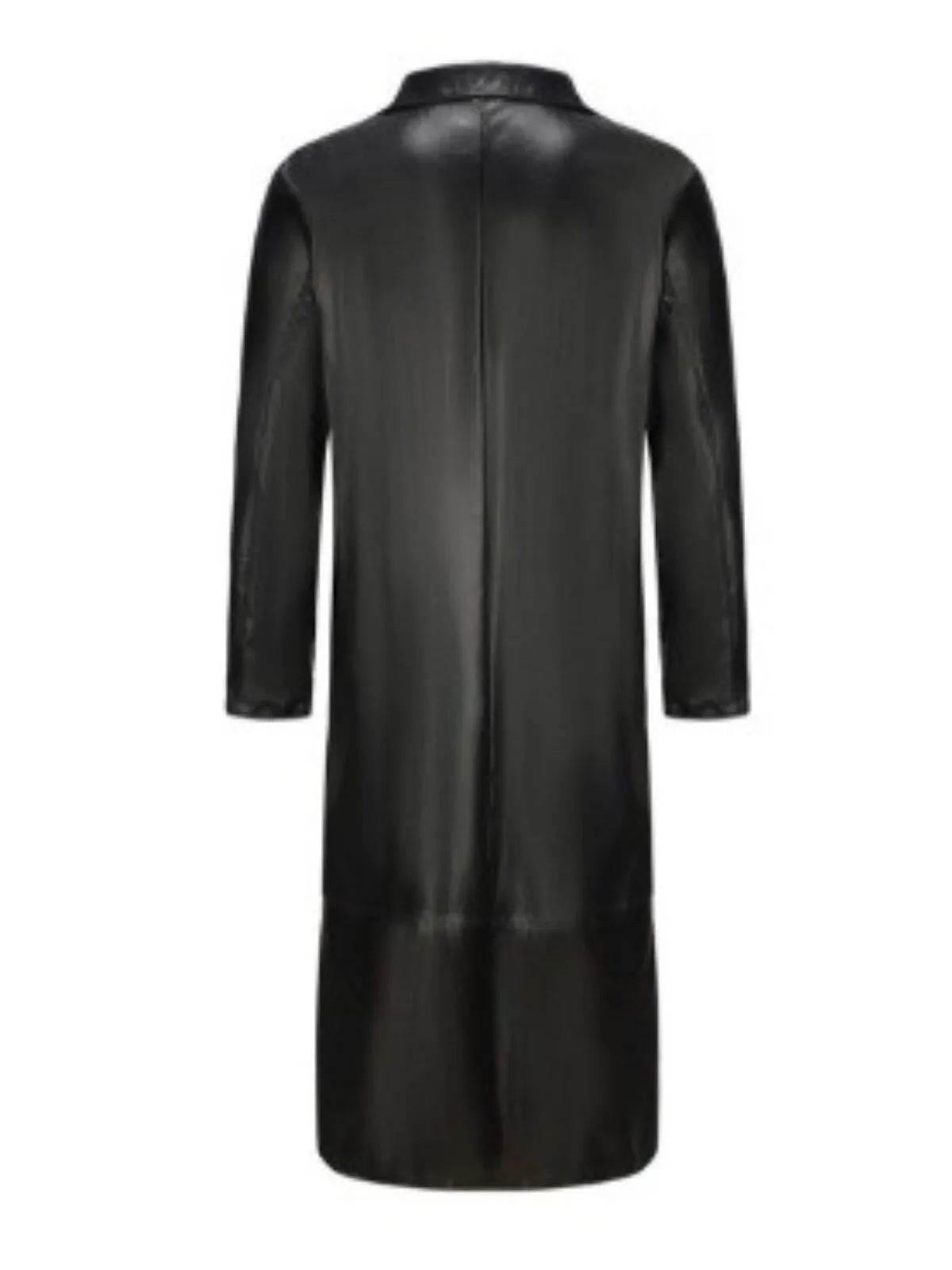 Men's Faux Leather Jacket Winter Coat Transition Jacket Trench Coat Office & Career Daily Wear Winter PU Thermal Warm Windproof Outerwear, 3 of 4