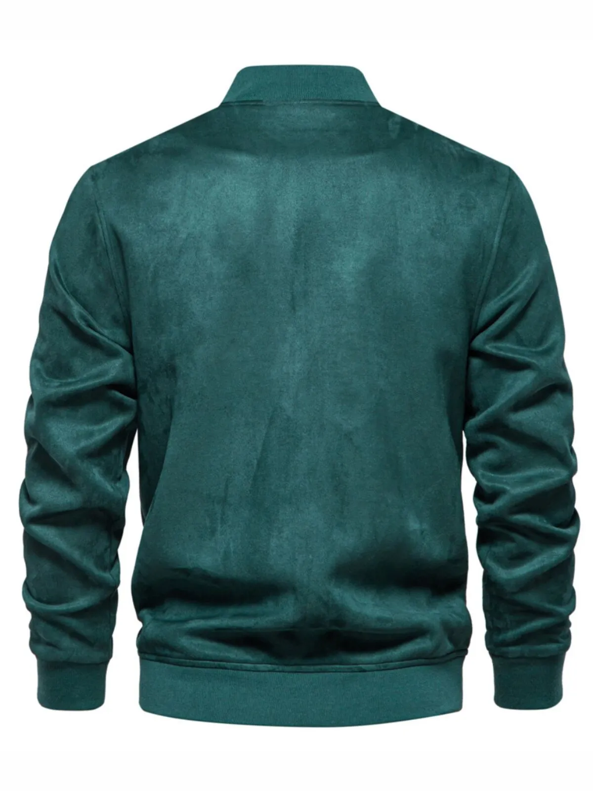 Men's Jacket Baseball Varsity Bomber Jacket Faux Fur Casual Lightweight Fit Jacket, 2 of 3