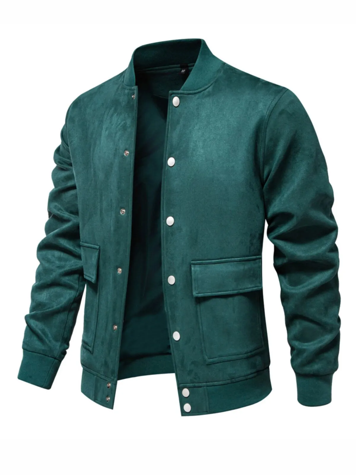 Men's Jacket Baseball Varsity Bomber Jacket Faux Fur Casual Lightweight Fit Jacket, 3 of 3