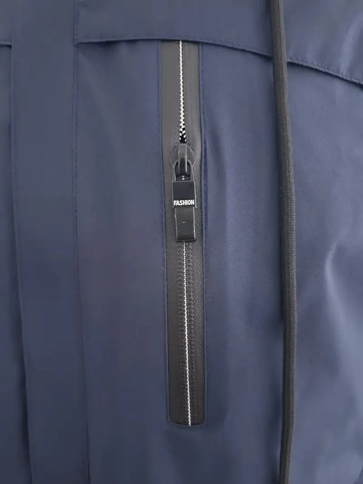 Men's Outdoor Jacket Raincoat Hoodie Hiking Vacation Daily Waterproof Windproof Pocket Spring Fall Plain Fashion Classic Coat, 3 of 3