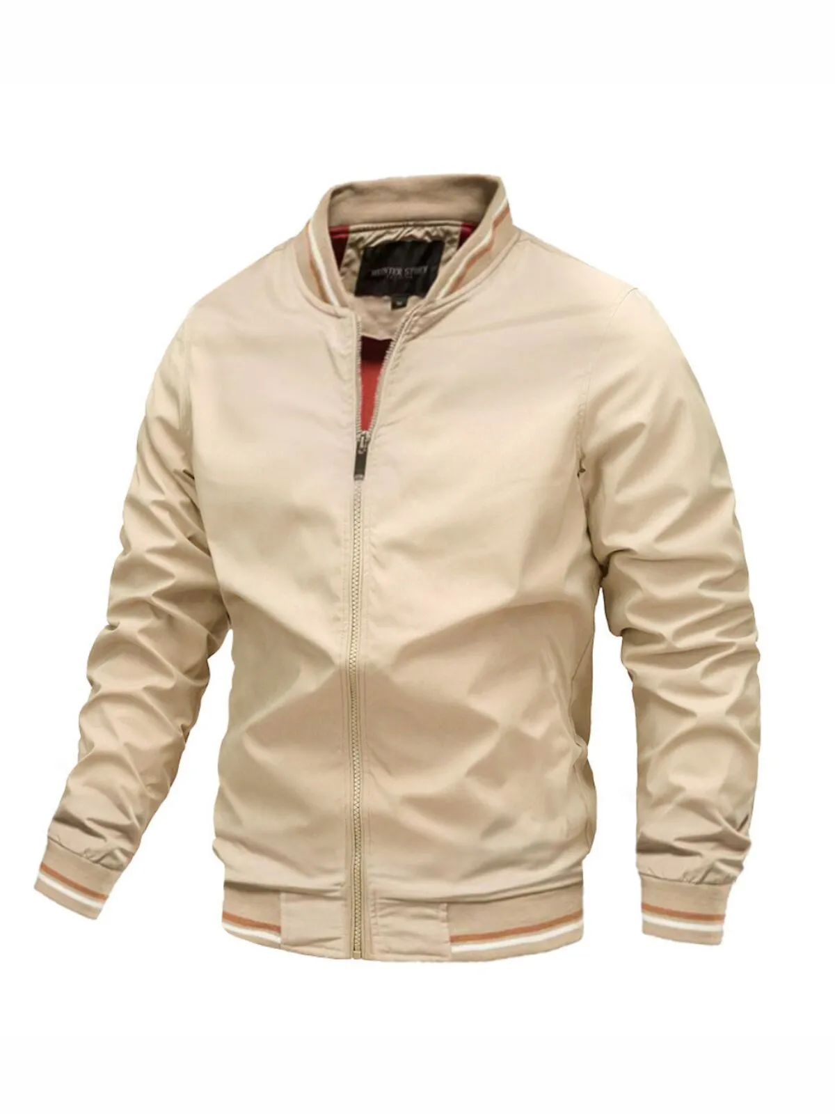 Men's Jacket Bomber Spring Autumn Casual Windbreaker Pilot Baseball Cargo Jacket, 1 of 1