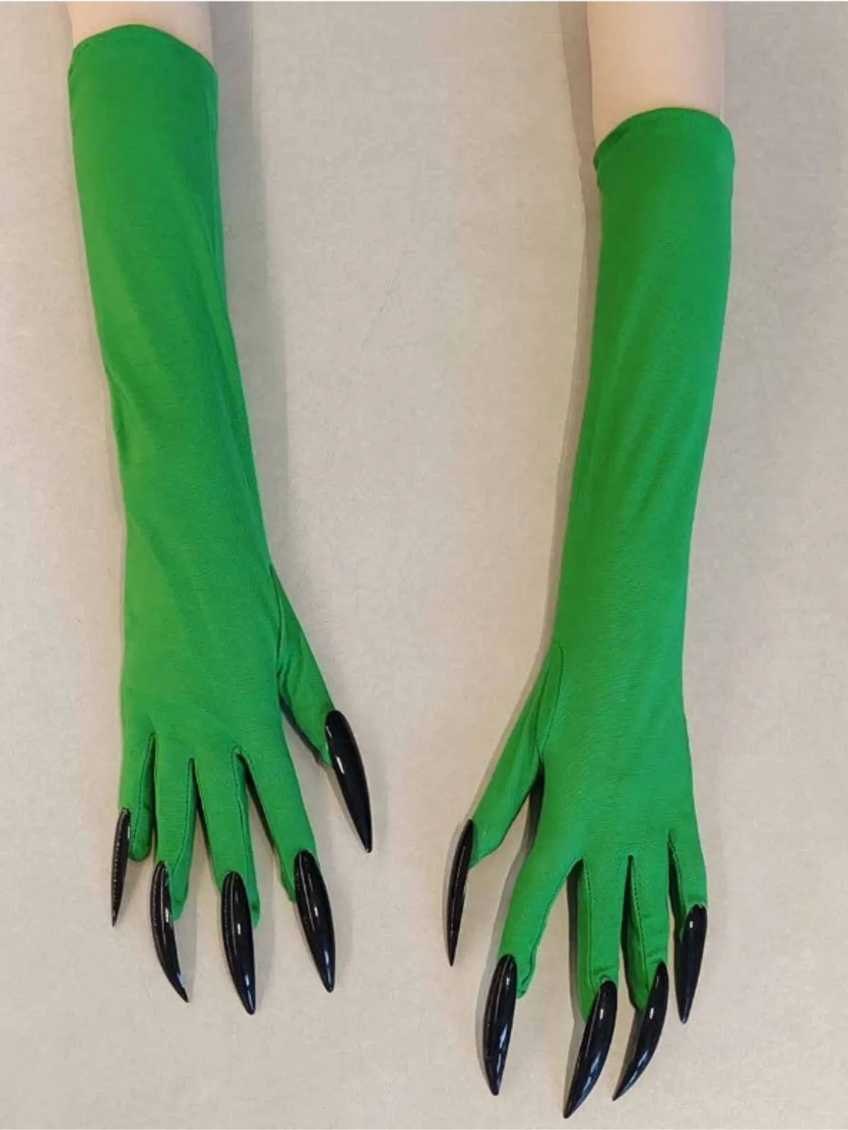 1pc Faux Nail Design Halloween Spooky Cosplay Costume Accessory for Parties and Events Claw  Long Gloves, 4 of 4